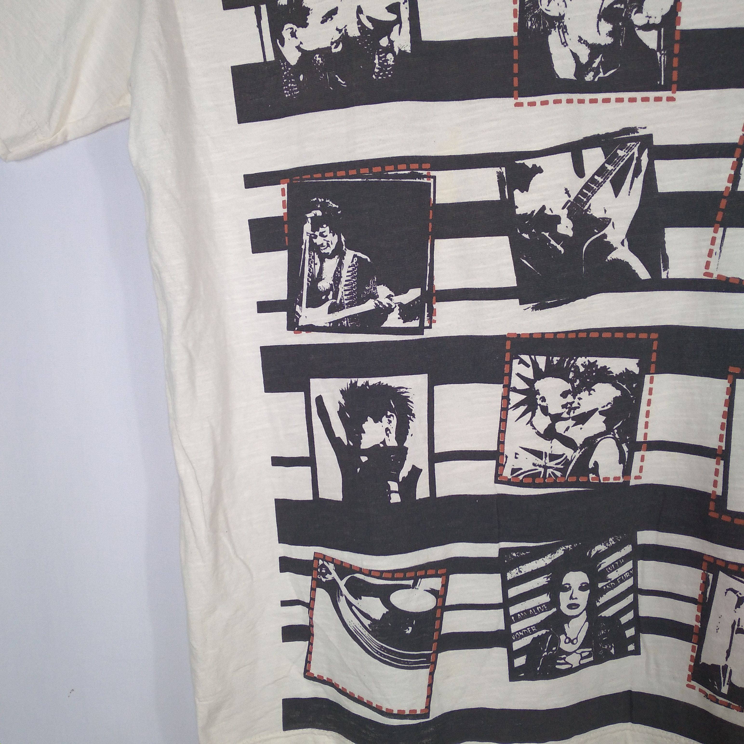 Band Tees × Japanese Brand × Vintage Rock N Rollers Potrait Of Iconic Punkers Reggae Jazz Tee Size US M / EU 48-50 / 2 - 7 Thumbnail