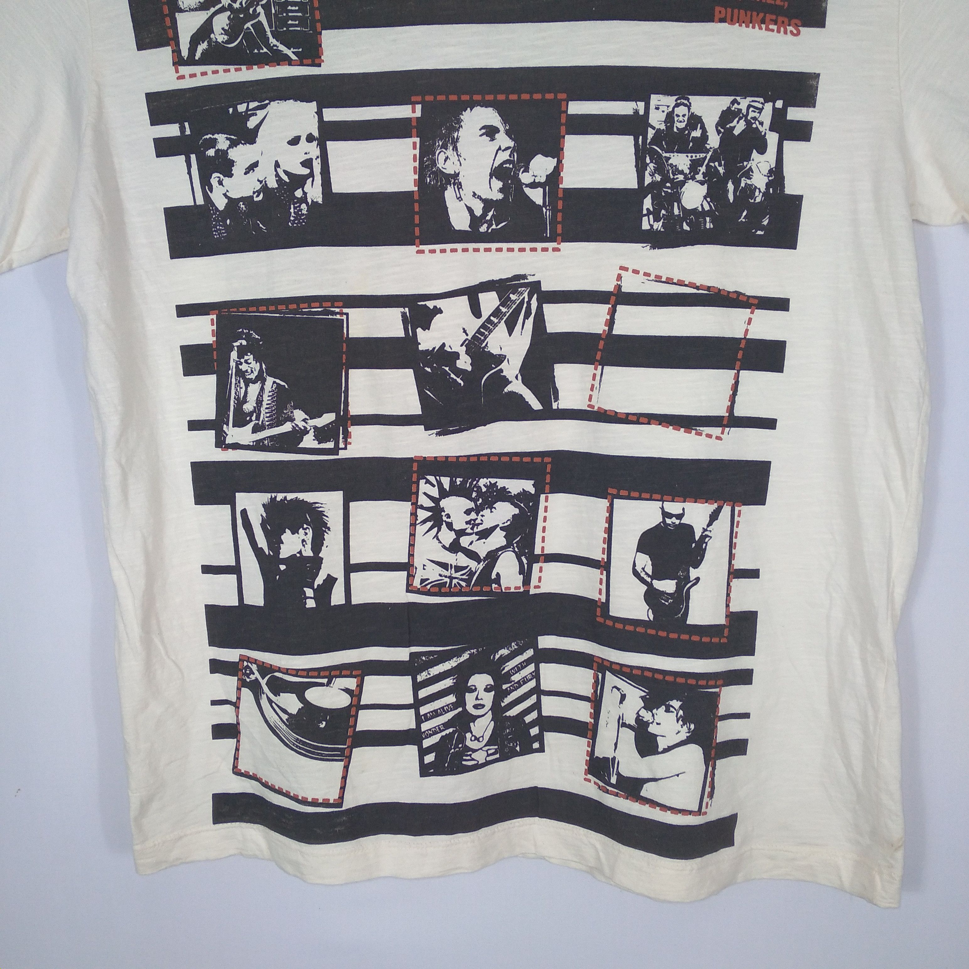 Band Tees × Japanese Brand × Vintage Rock N Rollers Potrait Of Iconic Punkers Reggae Jazz Tee Size US M / EU 48-50 / 2 - 3 Thumbnail