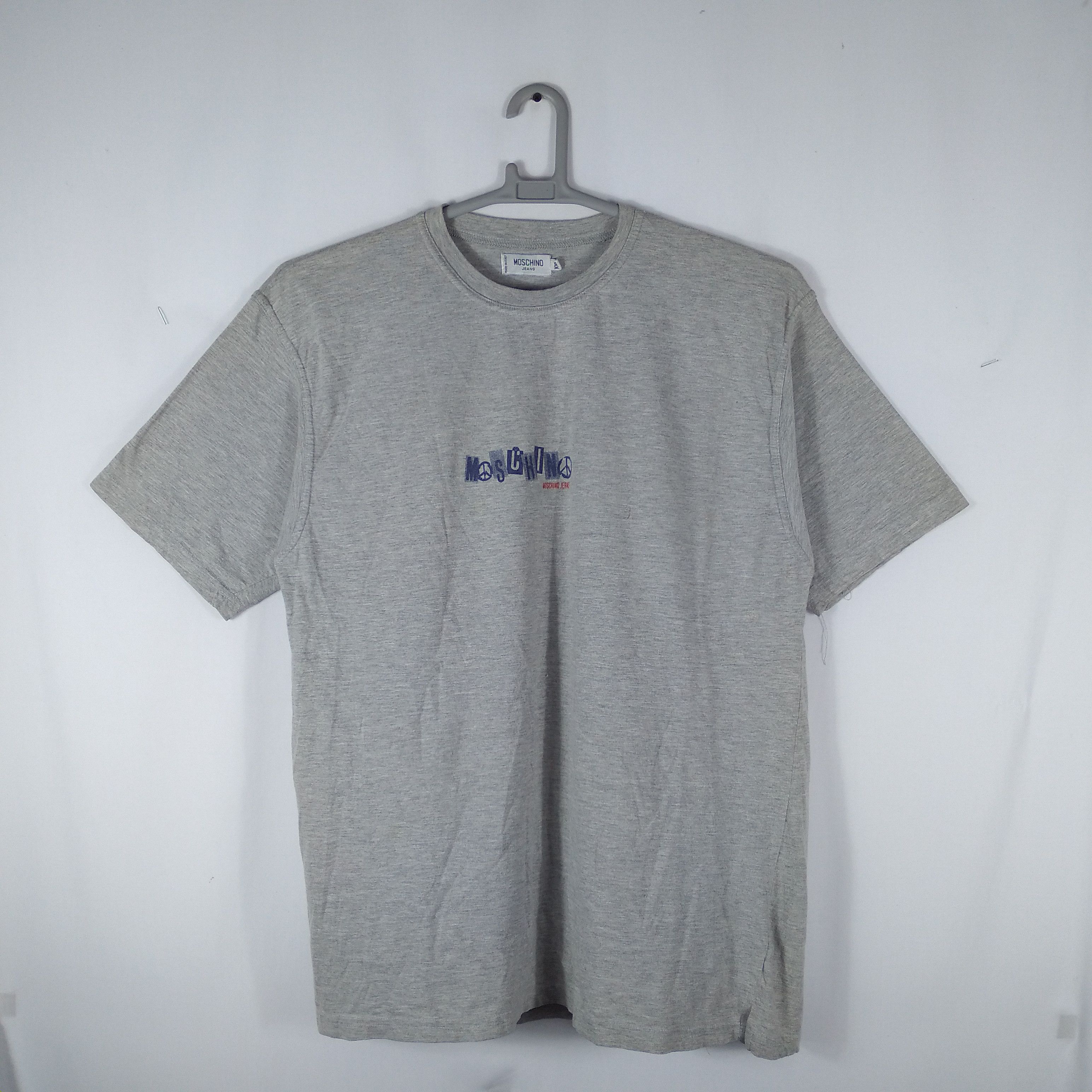 Moschino × Vintage Vintage Italian Moschino Center Spellout Tee Size US L / EU 52-54 / 3 - 1 Thumbnail