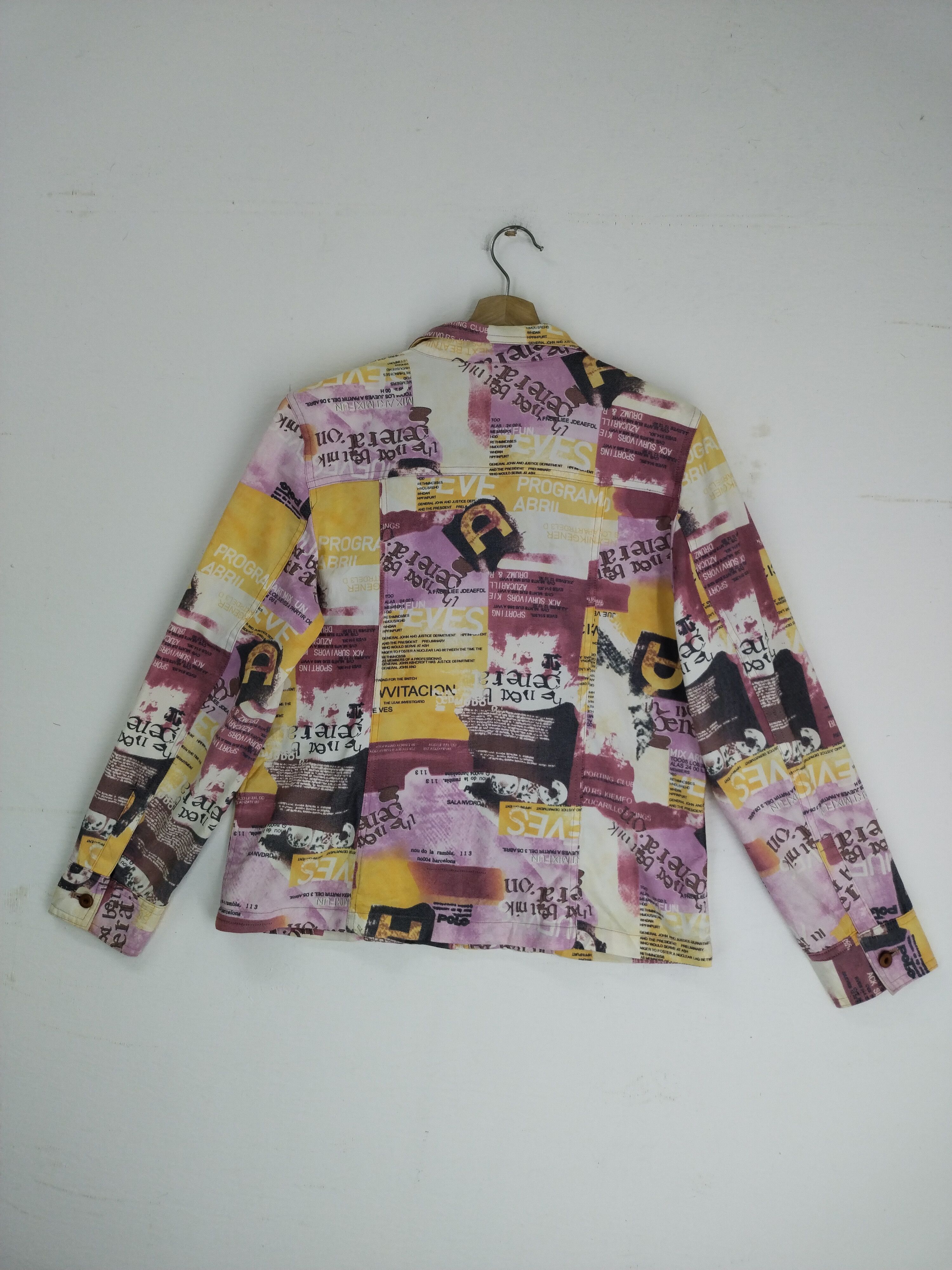 If Six Was Nine × Japanese Brand × Vintage Vintage 90s Full Print Mix Art Mix Women Jacket Size S / US 4 / IT 40 - 5 Thumbnail