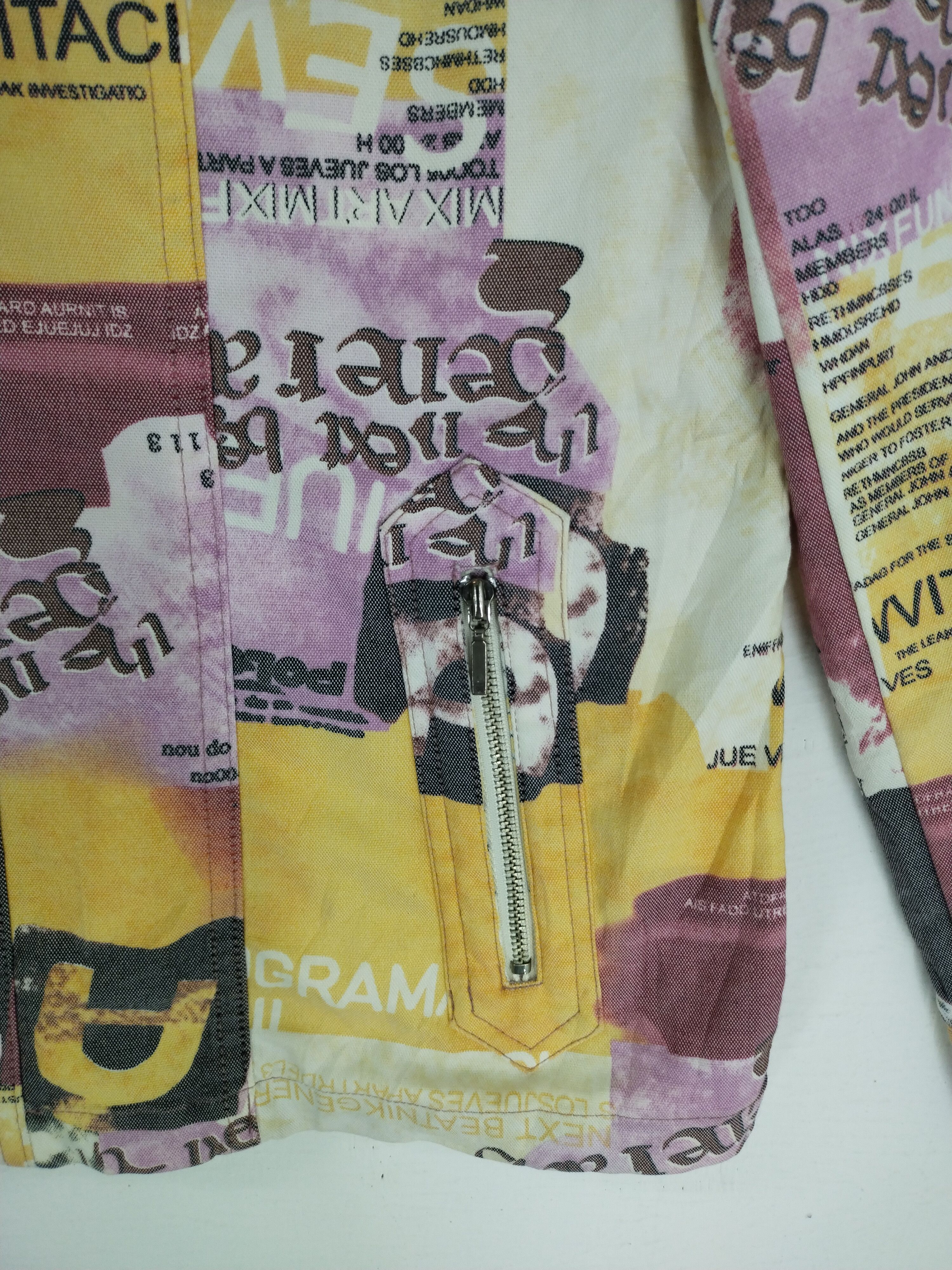 If Six Was Nine × Japanese Brand × Vintage Vintage 90s Full Print Mix Art Mix Women Jacket Size S / US 4 / IT 40 - 9 Thumbnail