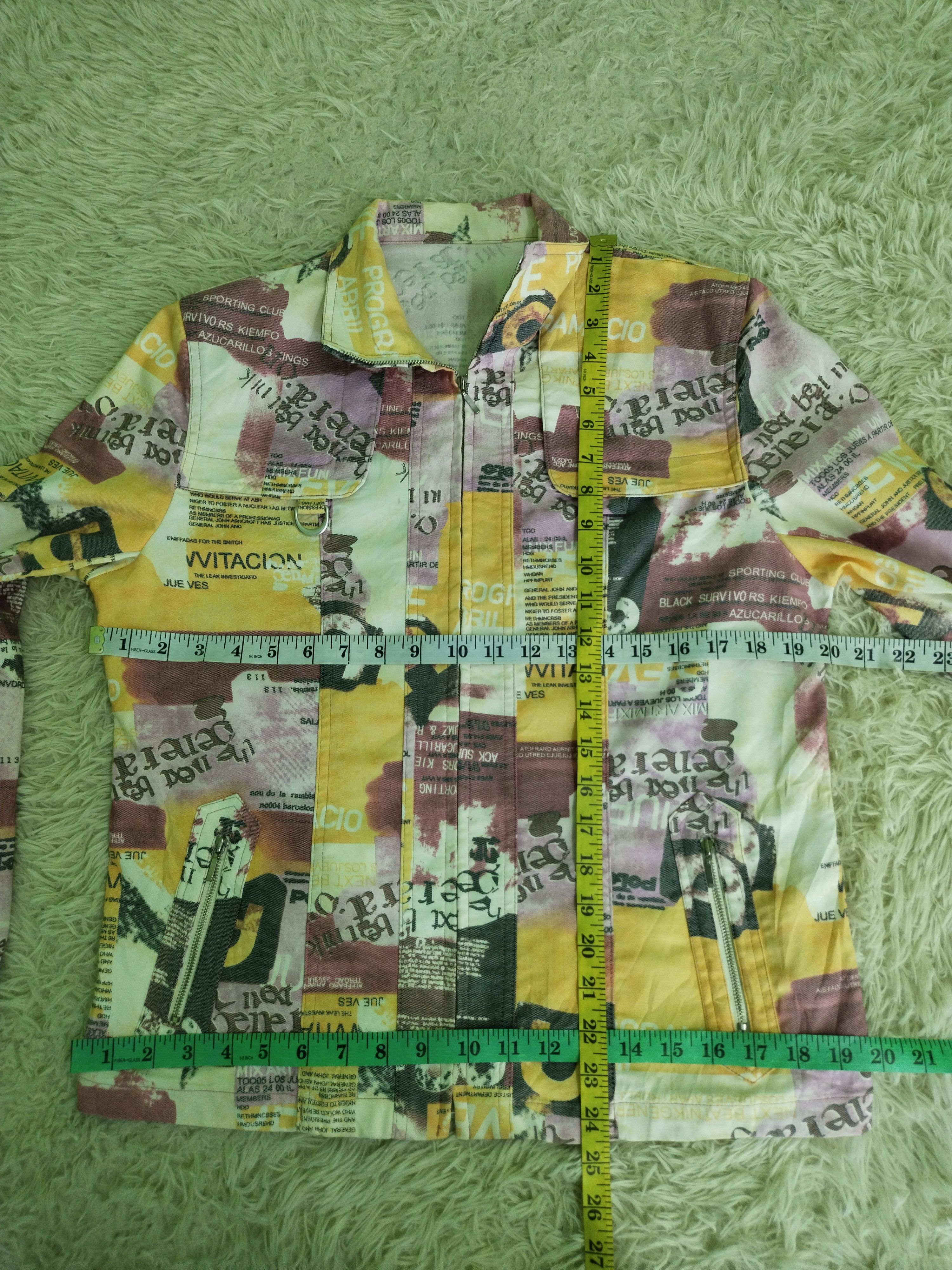 If Six Was Nine × Japanese Brand × Vintage Vintage 90s Full Print Mix Art Mix Women Jacket Size S / US 4 / IT 40 - 17 Thumbnail