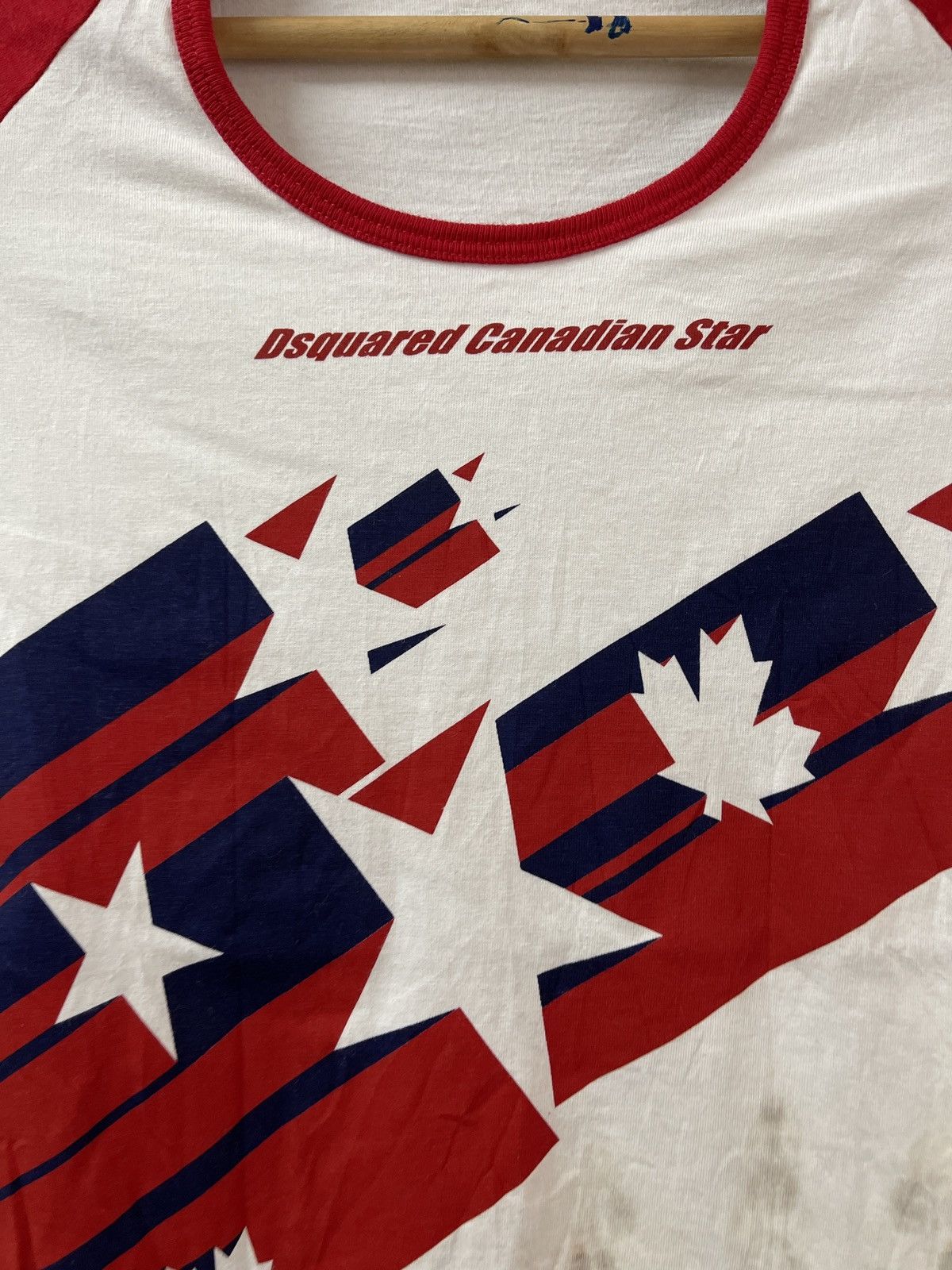Designer VINTAGE DSQUARED2 CANADIAN STAR TEE VERY RARE Size S / US 4 / IT 40 - 8 Thumbnail
