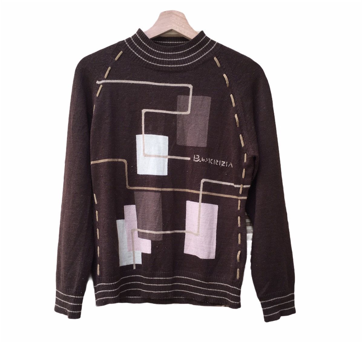 Krizia Uomo KRIZIA Brown Knitwear Size US S / EU 44-46 / 1 - 1 Thumbnail