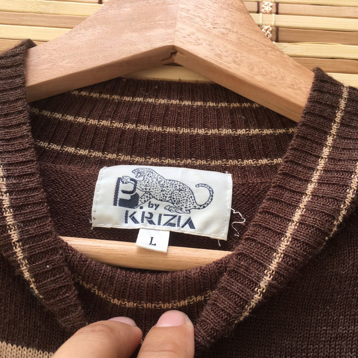 Krizia Uomo KRIZIA Brown Knitwear Size US S / EU 44-46 / 1 - 7 Thumbnail