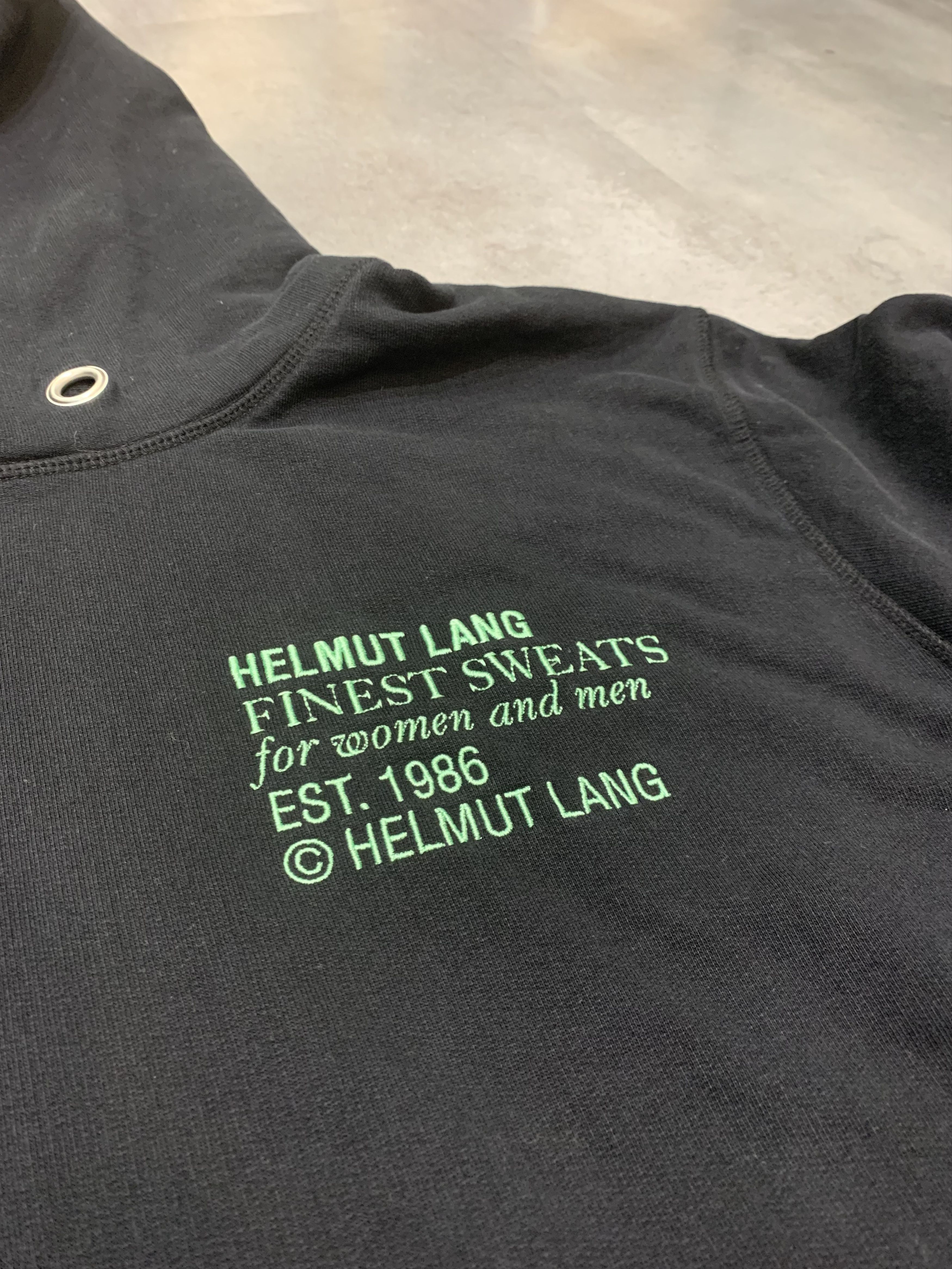 Helmut Lang Helmut Lang Embroidery Logo Black Hoodie Size US L / EU 52-54 / 3 - 10 Thumbnail