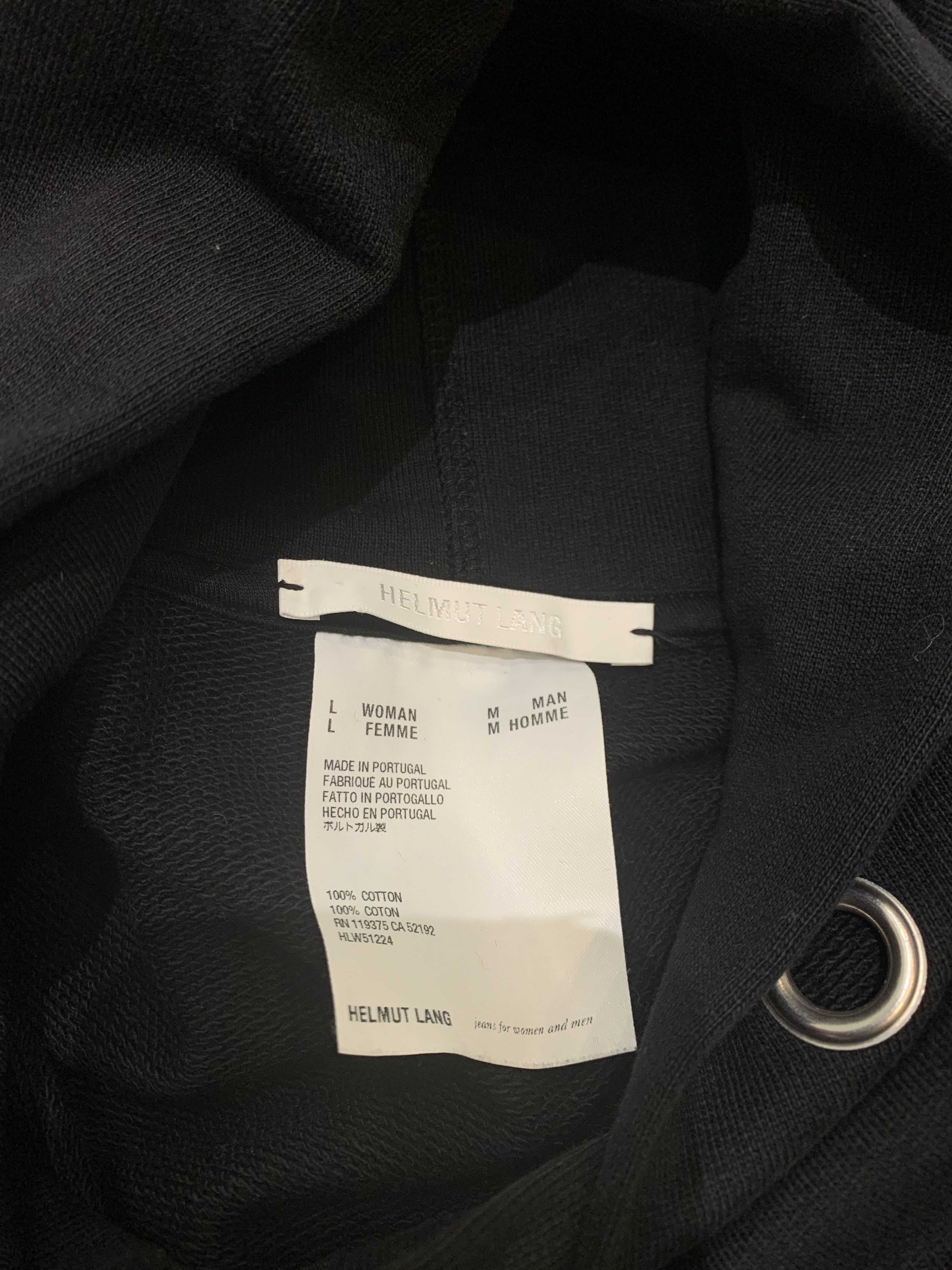 Helmut Lang Helmut Lang Embroidery Logo Black Hoodie Size US L / EU 52-54 / 3 - 12 Thumbnail
