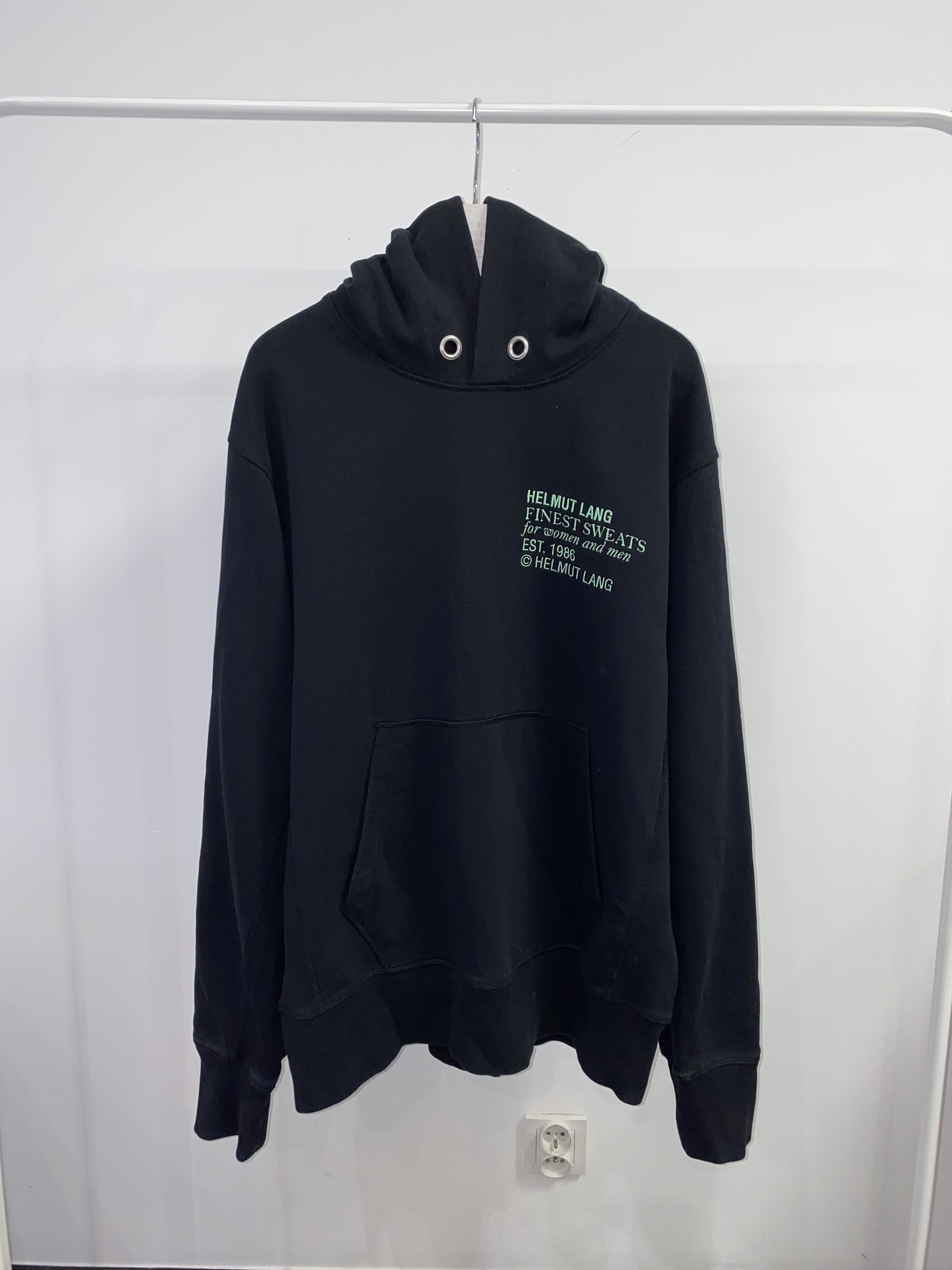 Helmut Lang Helmut Lang Embroidery Logo Black Hoodie Size US L / EU 52-54 / 3 - 1 Thumbnail