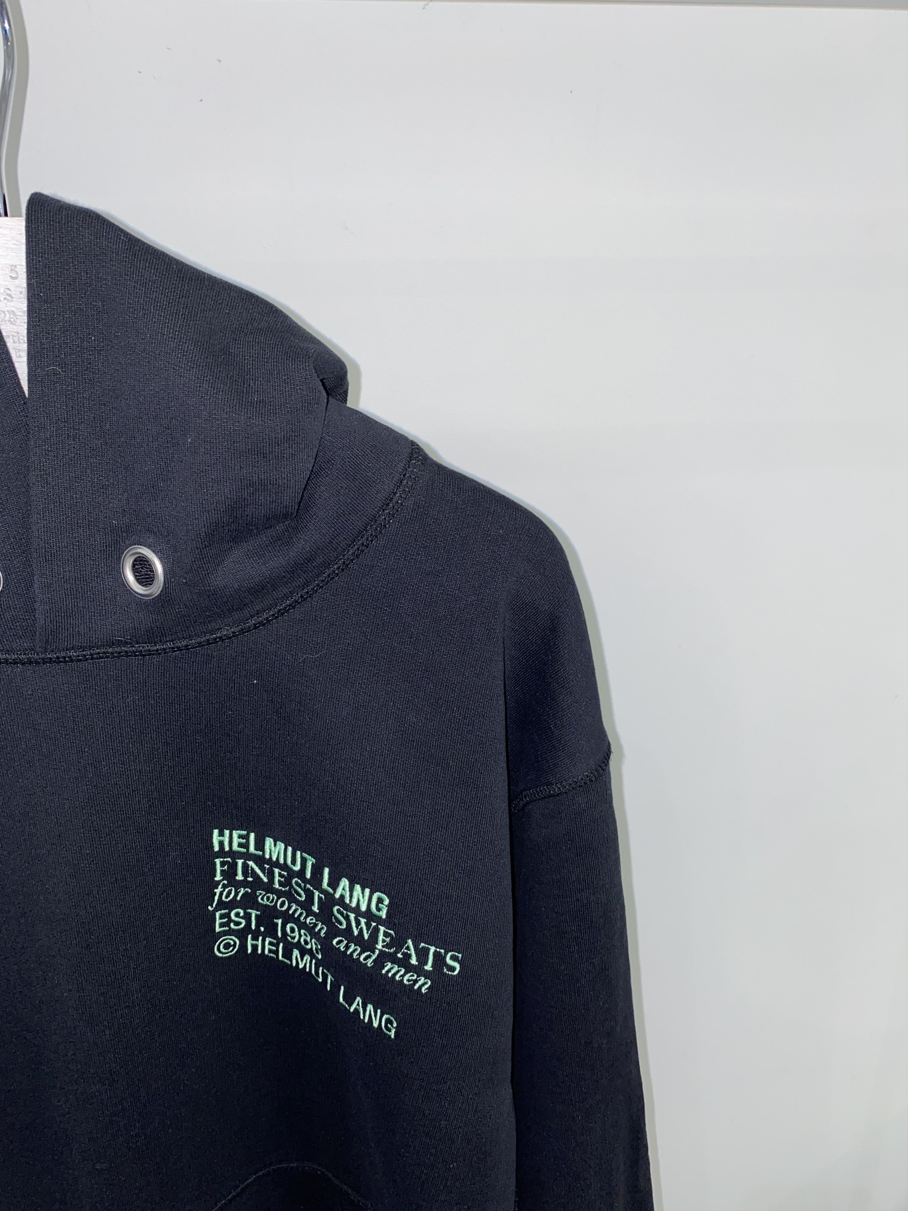 Helmut Lang Helmut Lang Embroidery Logo Black Hoodie Size US L / EU 52-54 / 3 - 2 Thumbnail