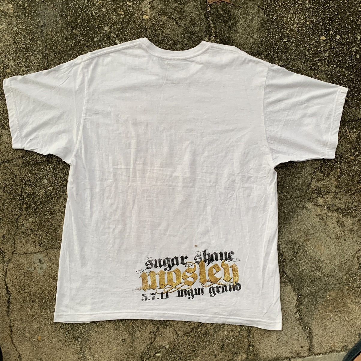 Other Sugar Shane Mosley toprank white tshirt tee Size US XL / EU 56 / 4 - 11 Thumbnail