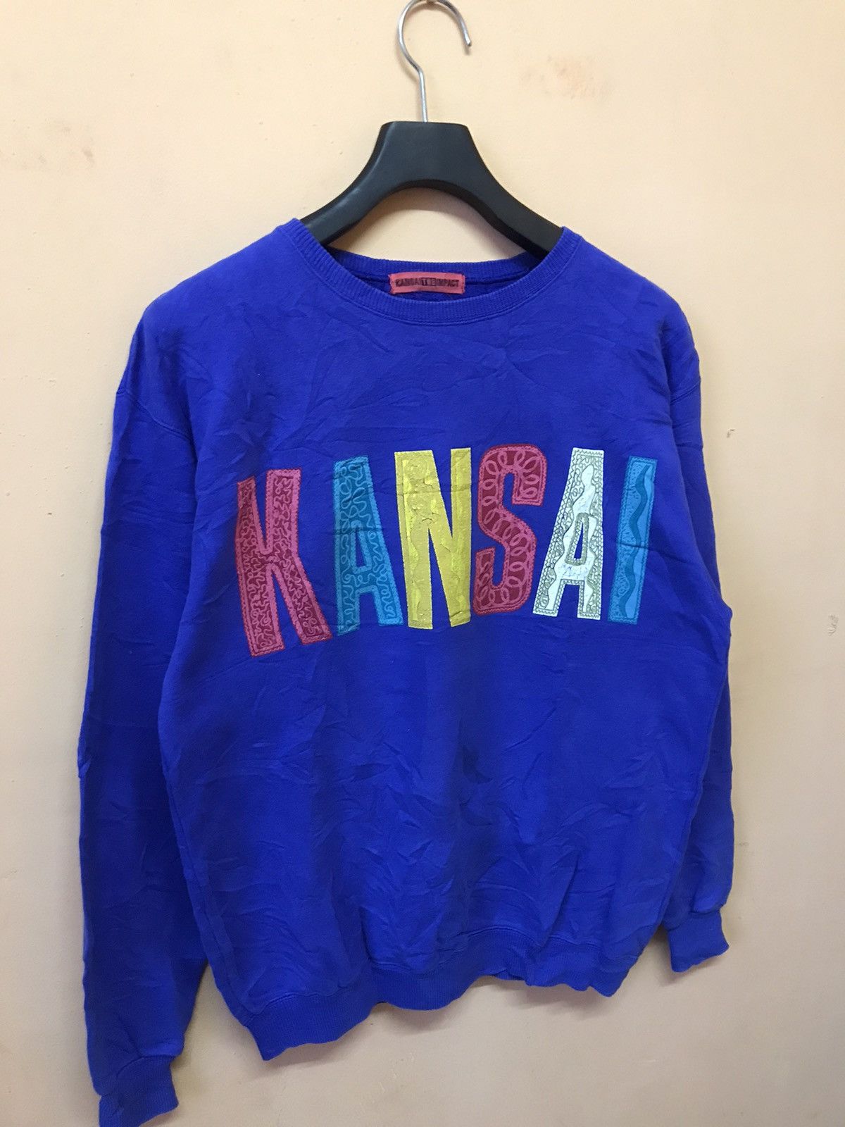 Kansai Yamamoto ‼️VINTAGE KANSAI THE IMPACT SWEATSHIRT SPELLOUT MULTICOLOUR ‼️ Size US L / EU 52-54 / 3 - 2 Thumbnail