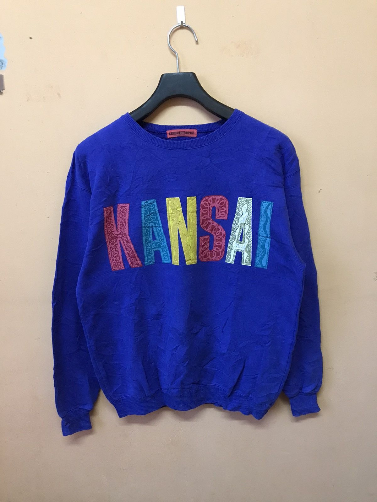 ‼️VINTAGE KANSAI THE IMPACT SWEATSHIRT SPELLOUT MULTICOLOUR ‼️