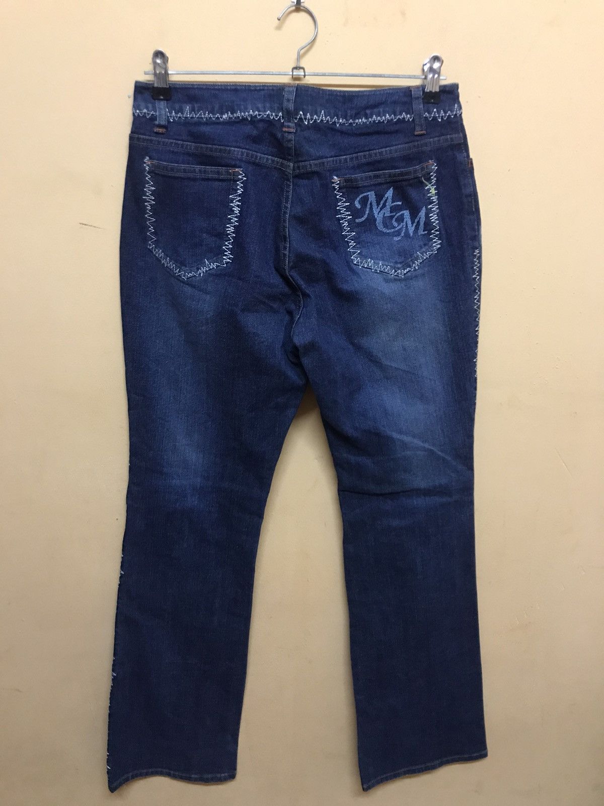 MCM × Vintage ‼️VTG MCM DENIM SIDE ZIPZAG bootcut‼️ Size US 30 / EU 46 - 5 Thumbnail