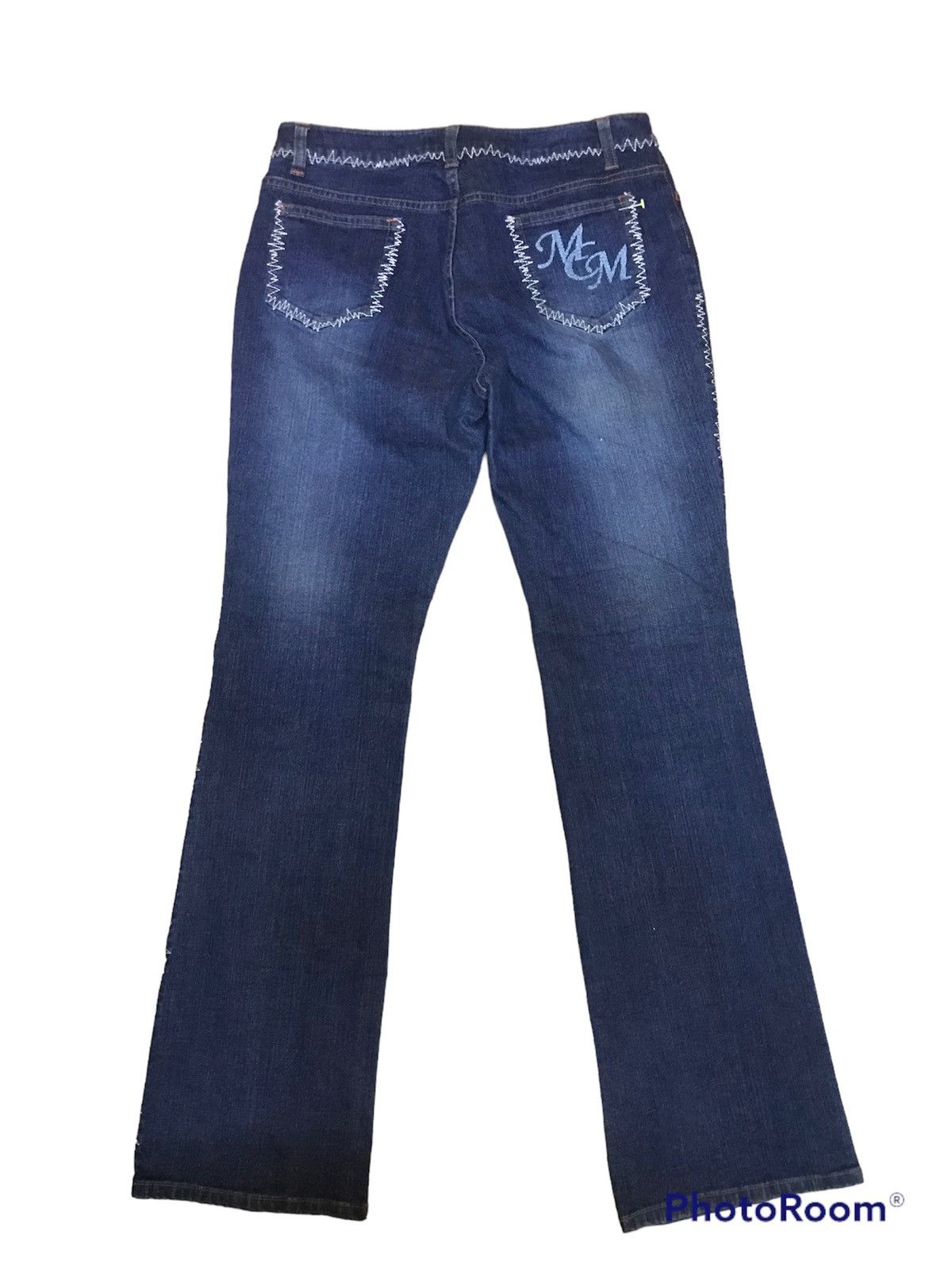 MCM × Vintage ‼️VTG MCM DENIM SIDE ZIPZAG bootcut‼️ Size US 30 / EU 46 - 1 Thumbnail
