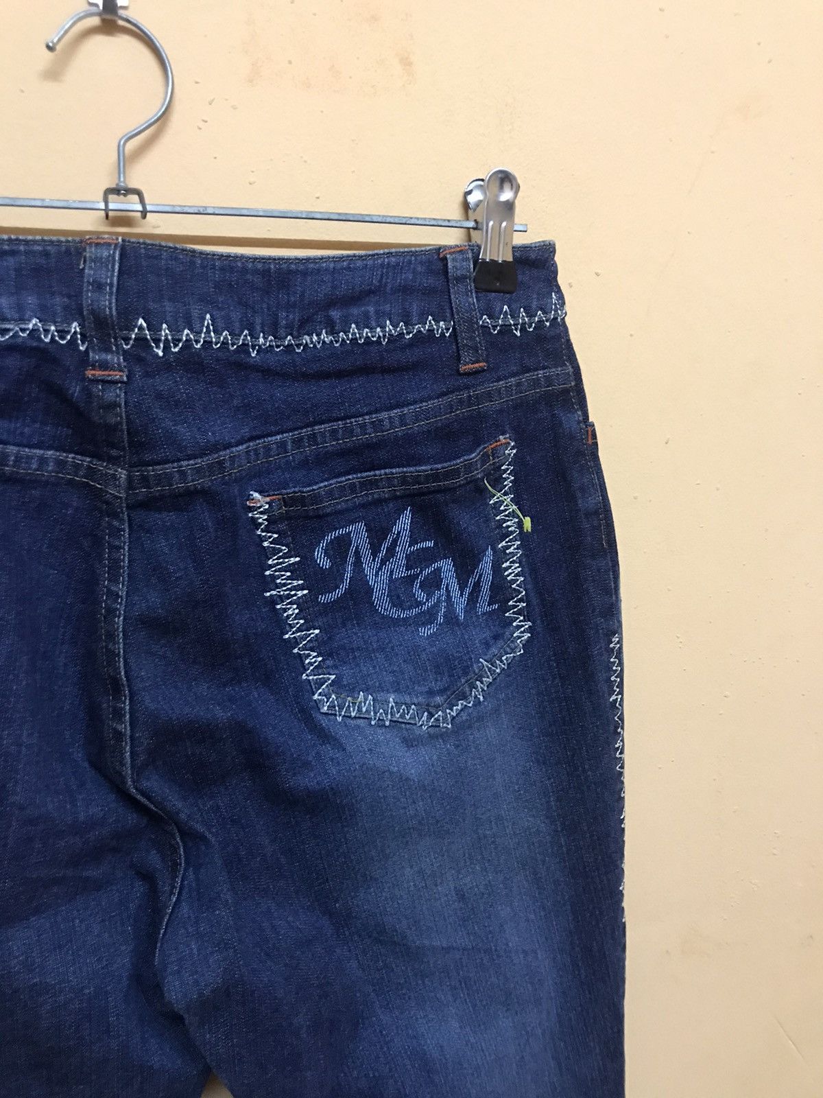 MCM × Vintage ‼️VTG MCM DENIM SIDE ZIPZAG bootcut‼️ Size US 30 / EU 46 - 4 Thumbnail