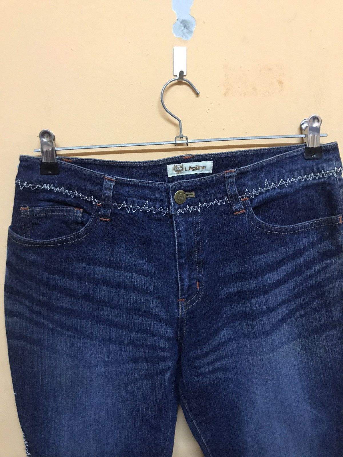 MCM × Vintage ‼️VTG MCM DENIM SIDE ZIPZAG bootcut‼️ Size US 30 / EU 46 - 8 Thumbnail