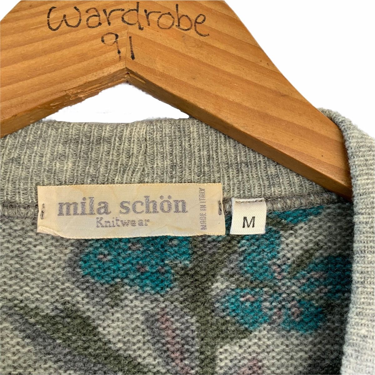 Mila Schon Mila Schon Floral Pocket Knitwear Cardigan Size US XL / EU 56 / 4 - 5 Thumbnail