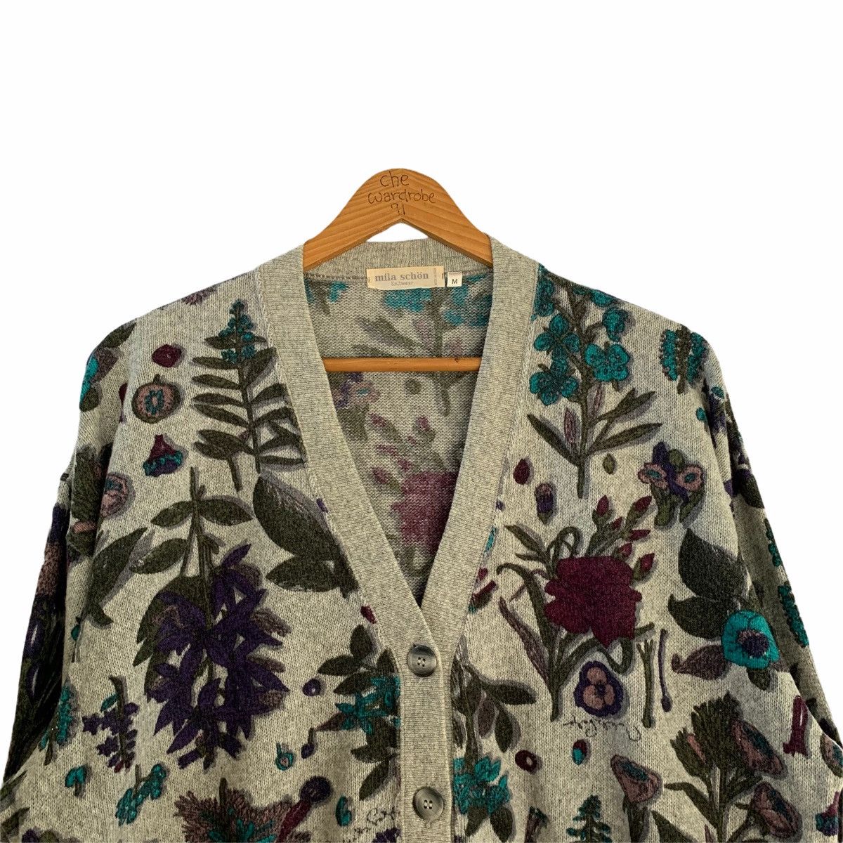 Mila Schon Mila Schon Floral Pocket Knitwear Cardigan Size US XL / EU 56 / 4 - 3 Thumbnail