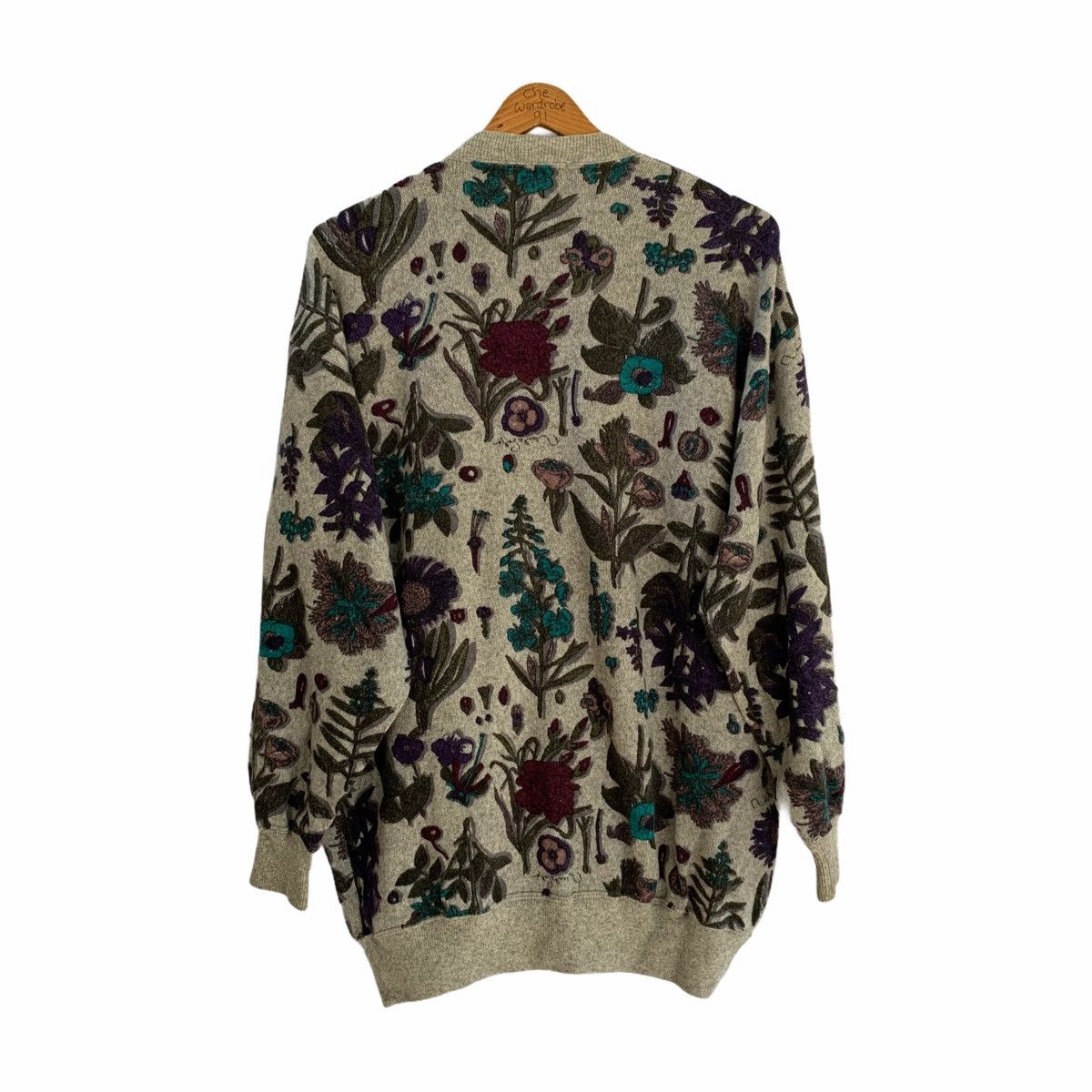 Mila Schon Mila Schon Floral Pocket Knitwear Cardigan Size US XL / EU 56 / 4 - 2 Thumbnail