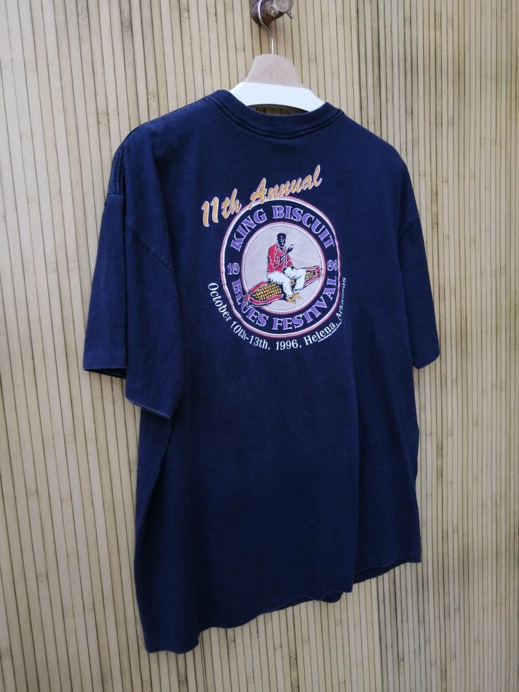 Vintage Vintage 90s KING BISCUIT Tshirt Size US XL / EU 56 / 4 - 10 Thumbnail