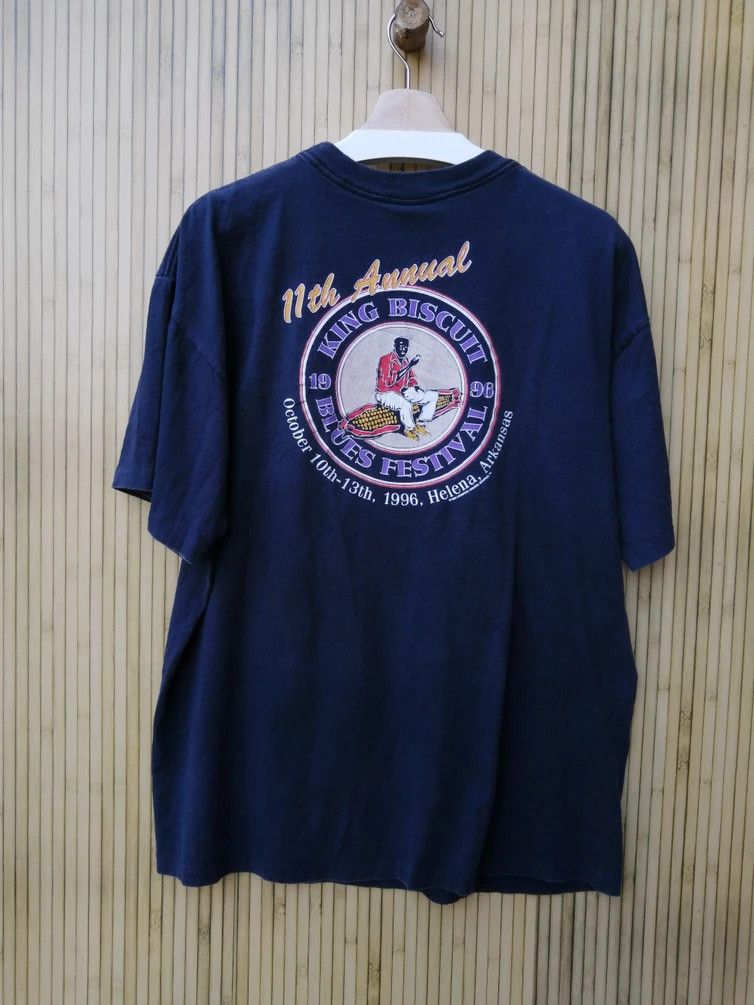 Vintage Vintage 90s KING BISCUIT Tshirt Size US XL / EU 56 / 4 - 9 Thumbnail