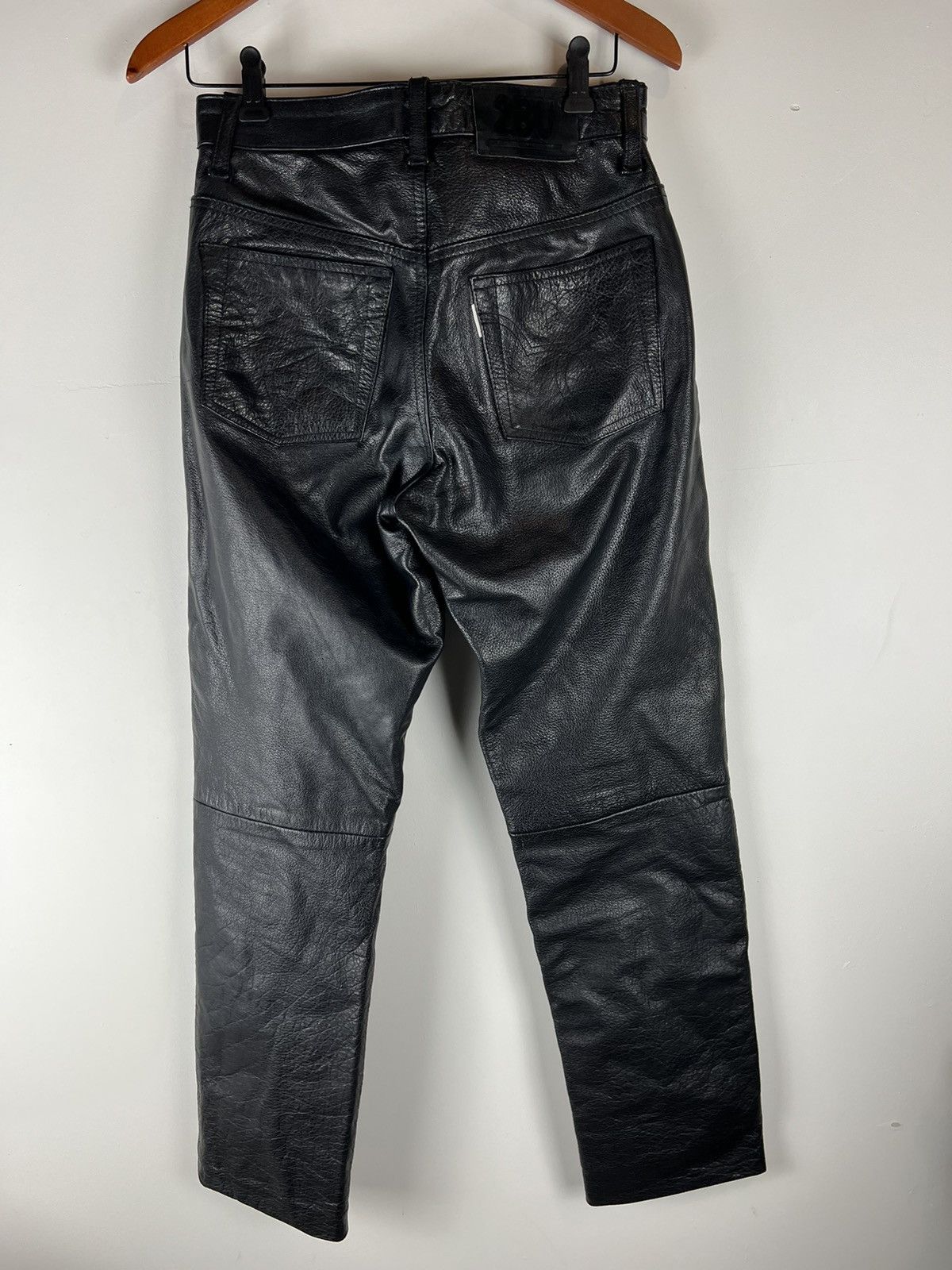 Genuine Leather Vintage 2BU Echtes Leder Leather pants Size US 28 / EU 44 - 2 Thumbnail