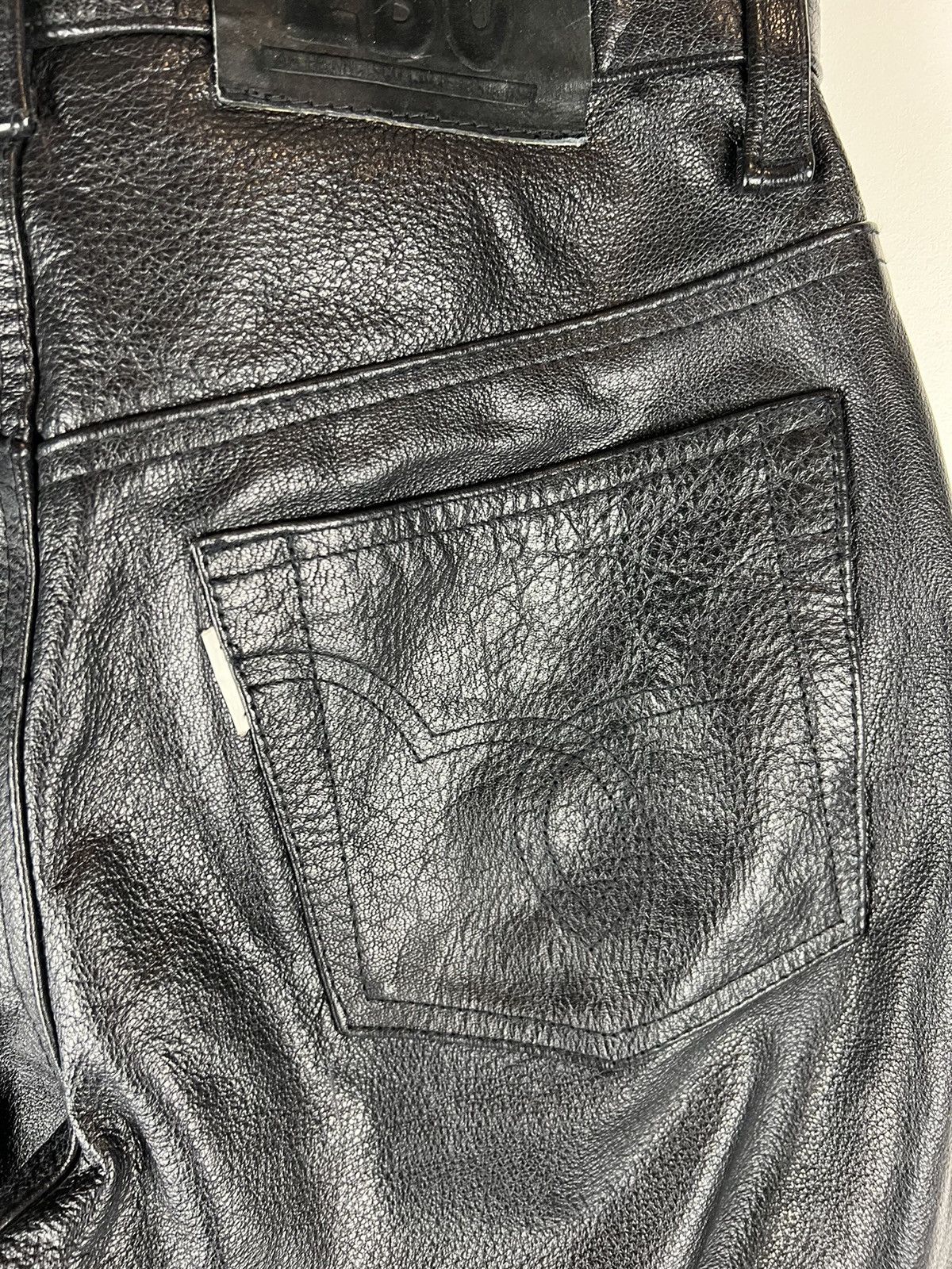 Genuine Leather Vintage 2BU Echtes Leder Leather pants Size US 28 / EU 44 - 4 Thumbnail