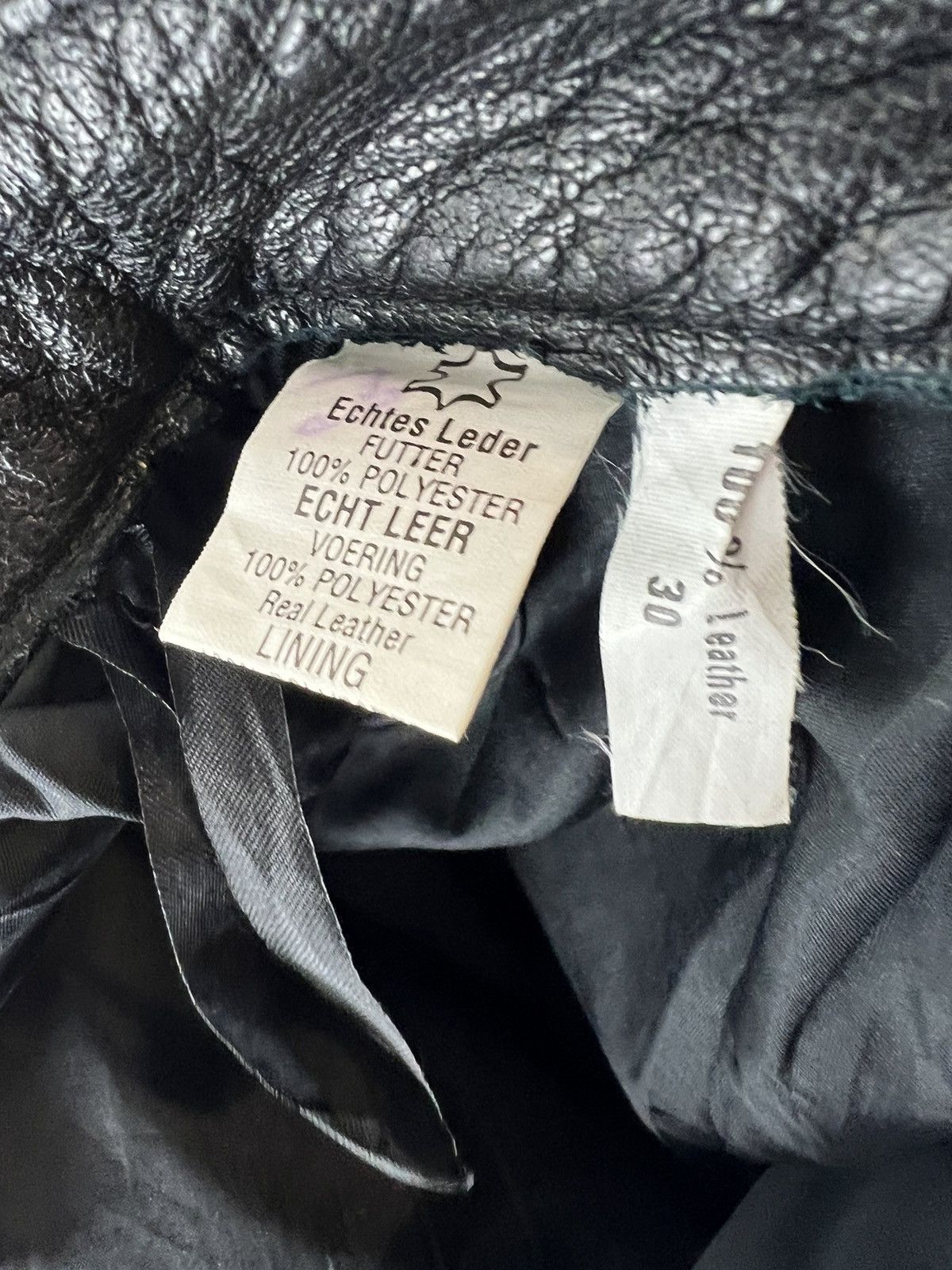 Genuine Leather Vintage 2BU Echtes Leder Leather pants Size US 28 / EU 44 - 5 Thumbnail