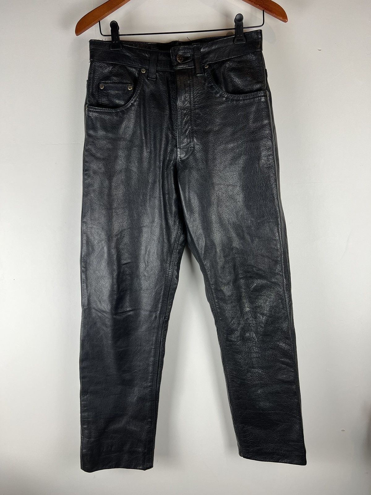 Vintage 2BU Echtes Leder Leather pants