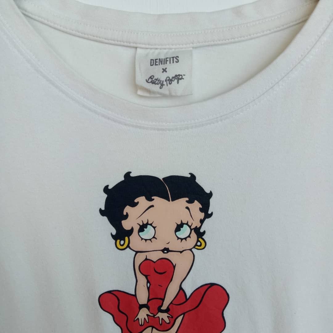 Vintage BETTY BOOP x Denifits brand rare design tee shirt Size US M / EU 48-50 / 2 - 2 Thumbnail