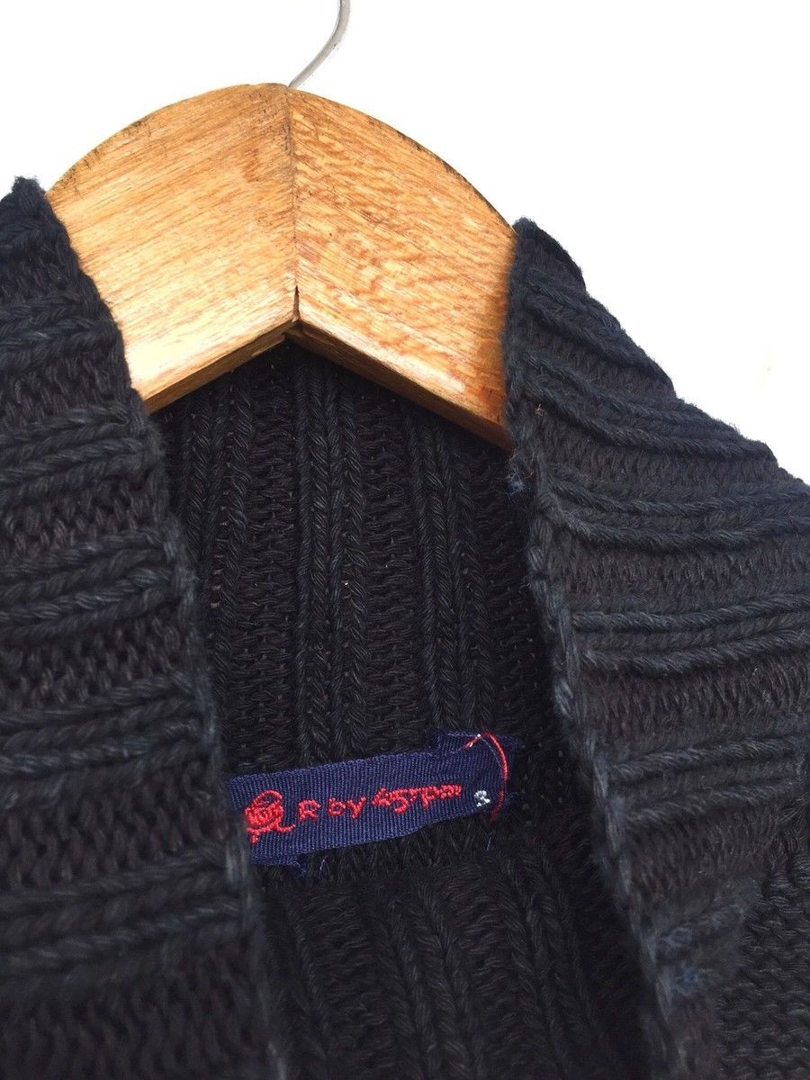 45rpm 45RPM 🇯🇵 Indigo Heavy Knit MockNeck Jumper Sweater Size US L / EU 52-54 / 3 - 4 Thumbnail