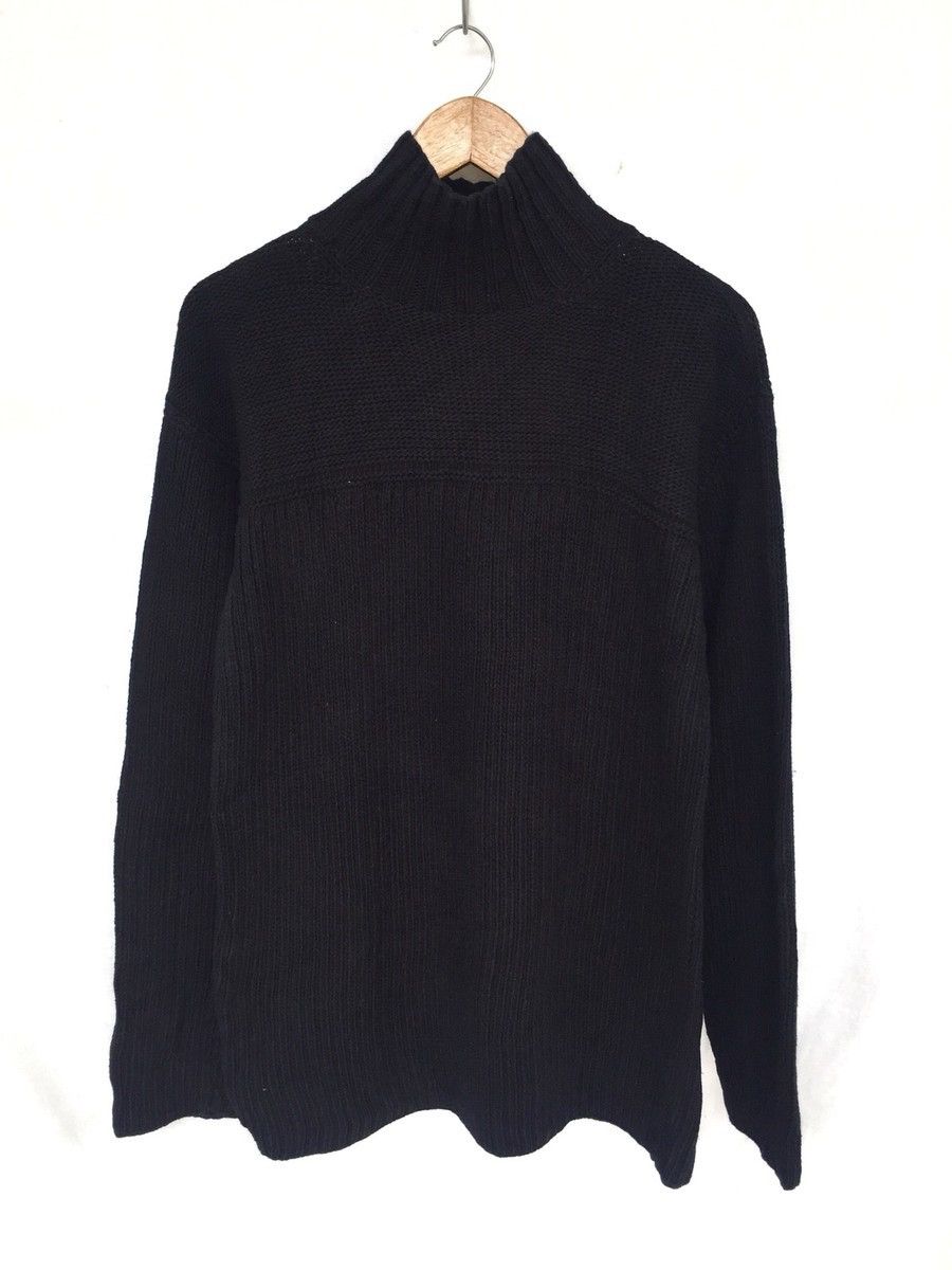 45rpm 45RPM 🇯🇵 Indigo Heavy Knit MockNeck Jumper Sweater Size US L / EU 52-54 / 3 - 2 Thumbnail
