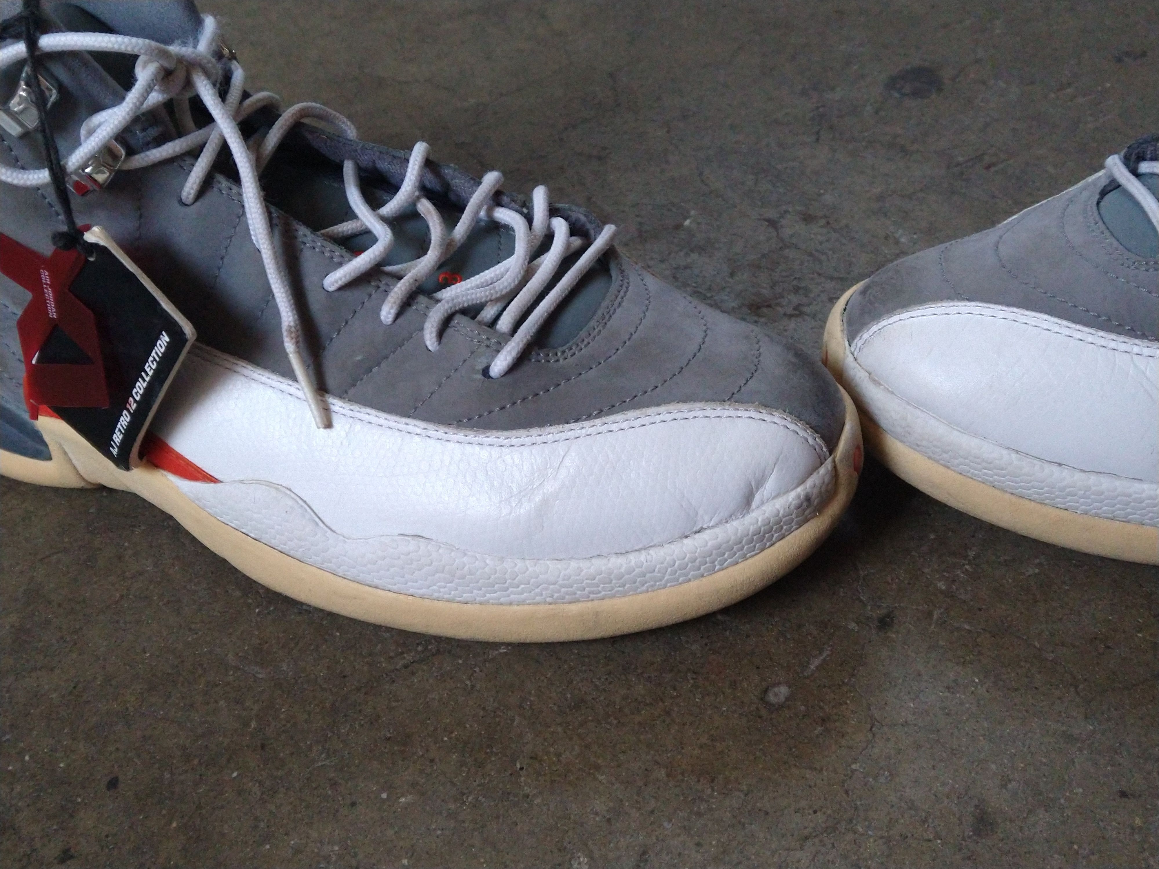 Jordan Brand Nike Air Jordan 12 Cool Gray Size 9.5 2012 130690-012 Size US 9.5 / EU 42-43 - 5 Thumbnail