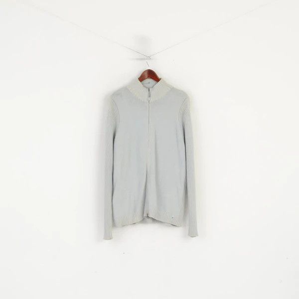 Chevignon Chevignon Men XXL Sweater Blue Cotton Zip Up 5710 Size US XXL / EU 58 / 5 - 2 Thumbnail