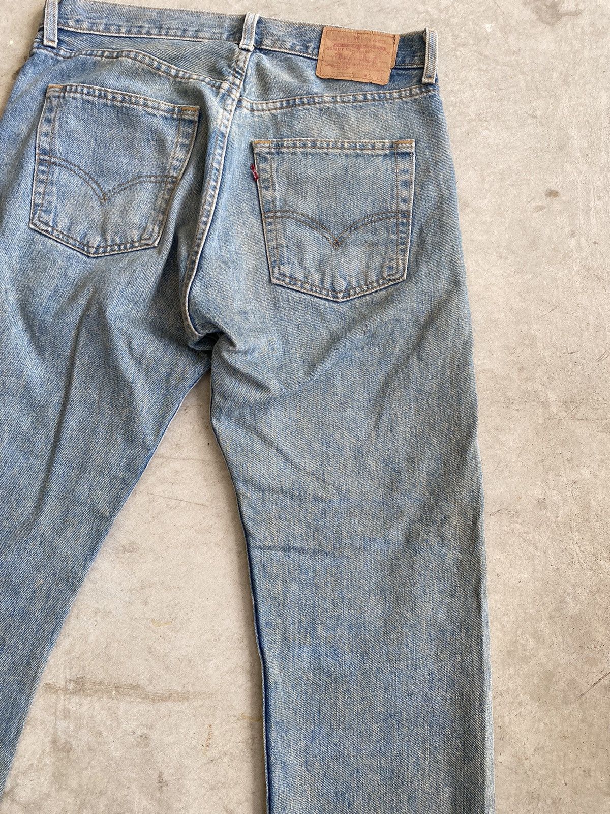 Levi's Vintage USA Levis 505-03 Distressed Jeans Size US 33 - 11 Thumbnail