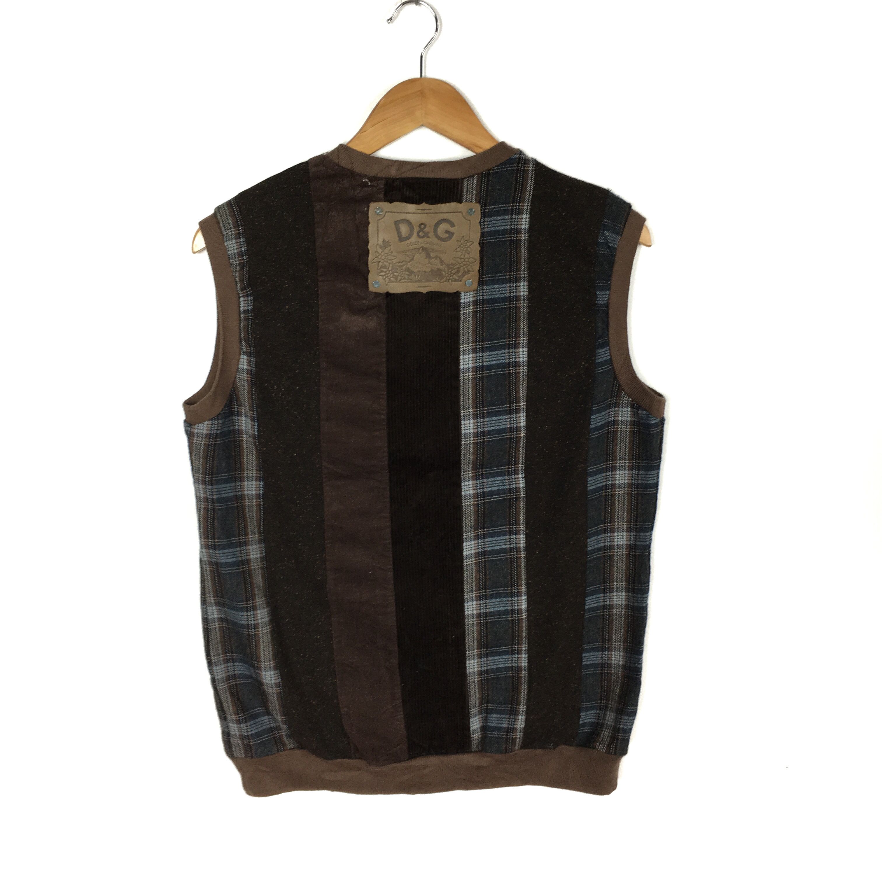 Dolce & Gabbana Vintage D&G DOLCE and GABBANA Vests V Neck Size US M / EU 48-50 / 2 - 6 Thumbnail