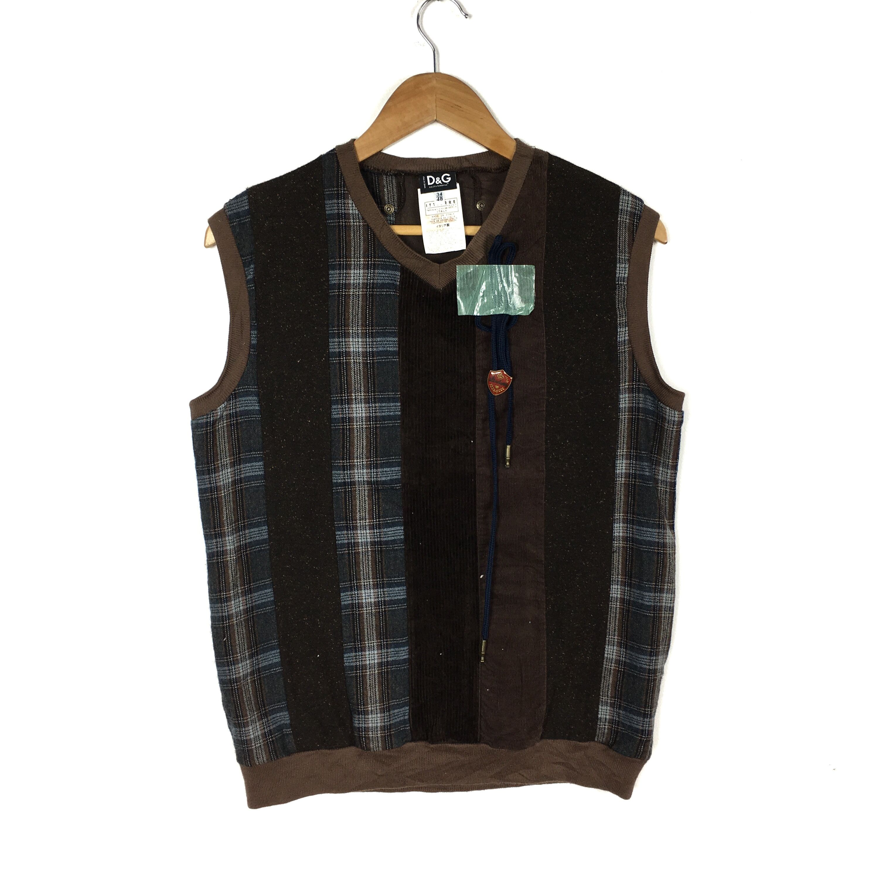 Vintage D&G DOLCE and GABBANA Vests V Neck