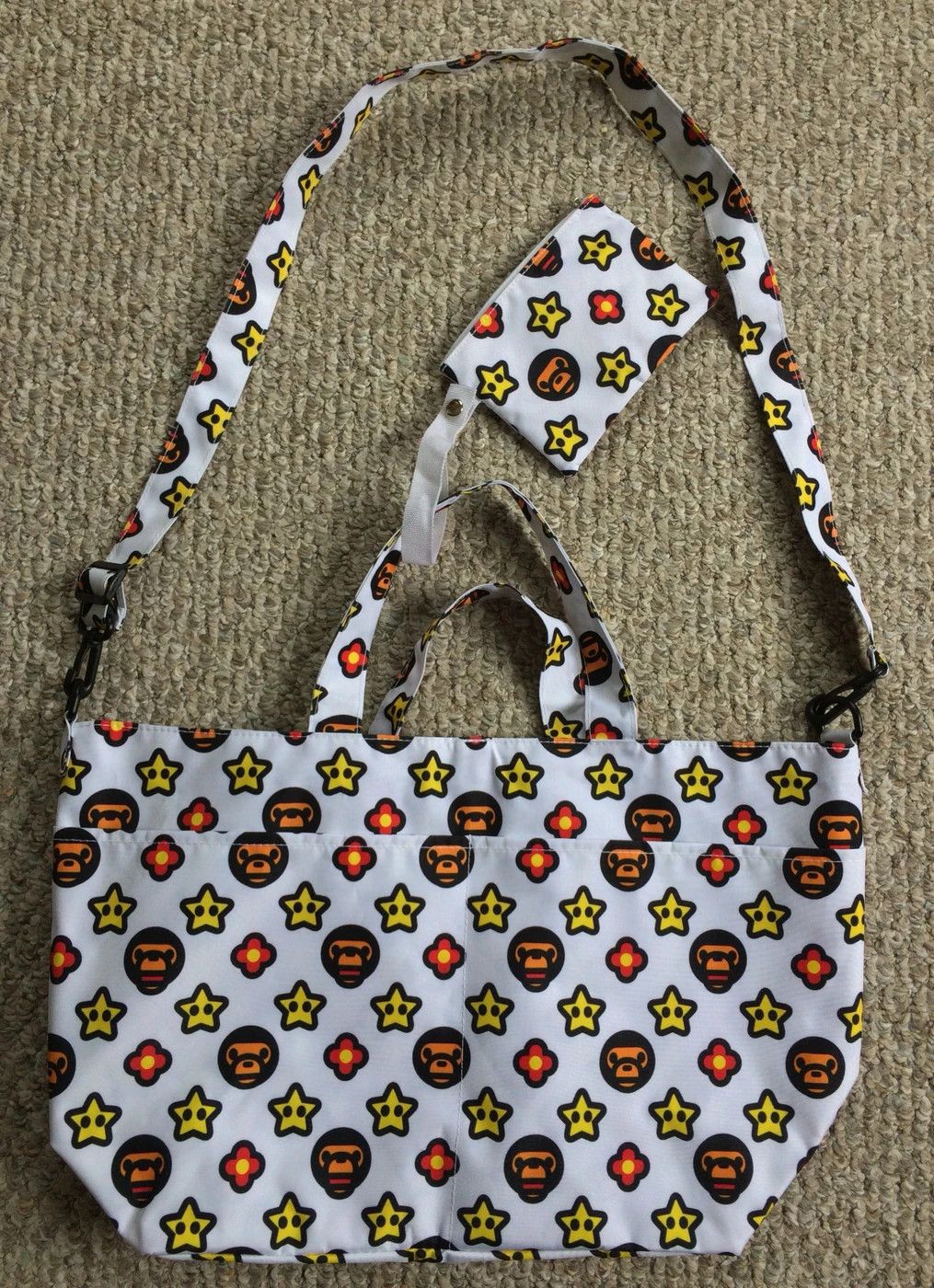 Bape NEW Bape Baby Milo Monogram Tote Bag w/ wallet Size ONE SIZE - 4 Thumbnail