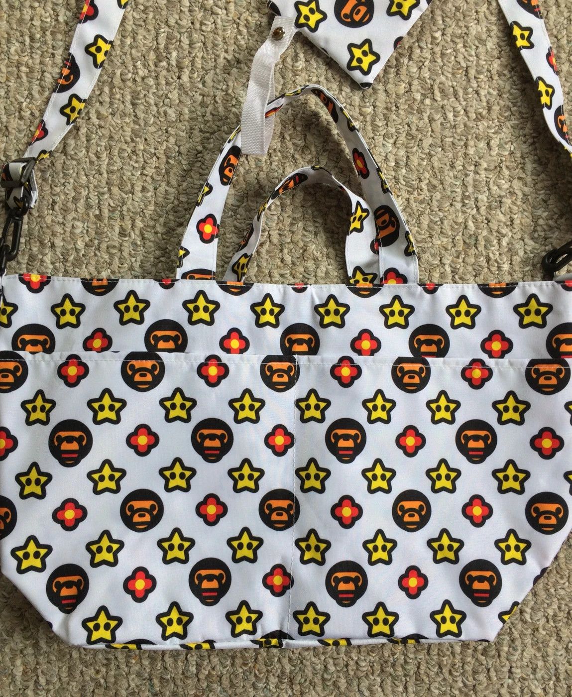 Bape NEW Bape Baby Milo Monogram Tote Bag w/ wallet Size ONE SIZE - 5 Thumbnail