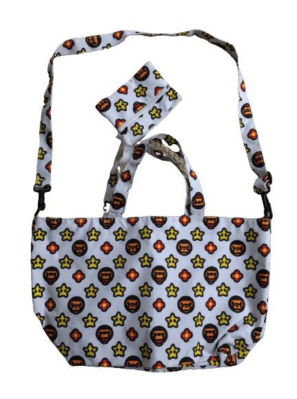 Bape NEW Bape Baby Milo Monogram Tote Bag w/ wallet Size ONE SIZE - 1 Thumbnail