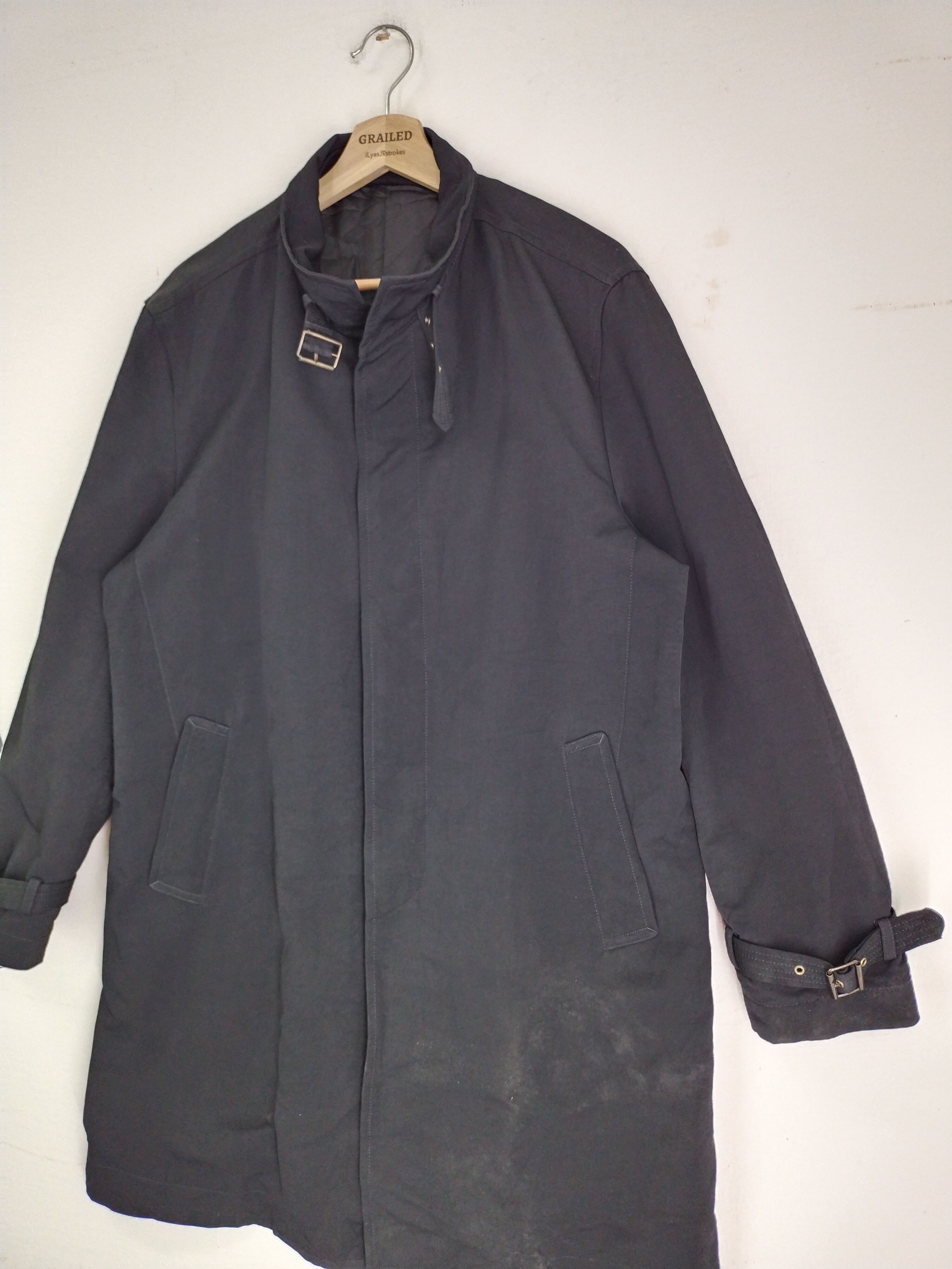 Hiroko Koshino Homme × Japanese Brand VINTAGE TRENCH COAT JACKET Size US M / EU 48-50 / 2 - 1 Thumbnail