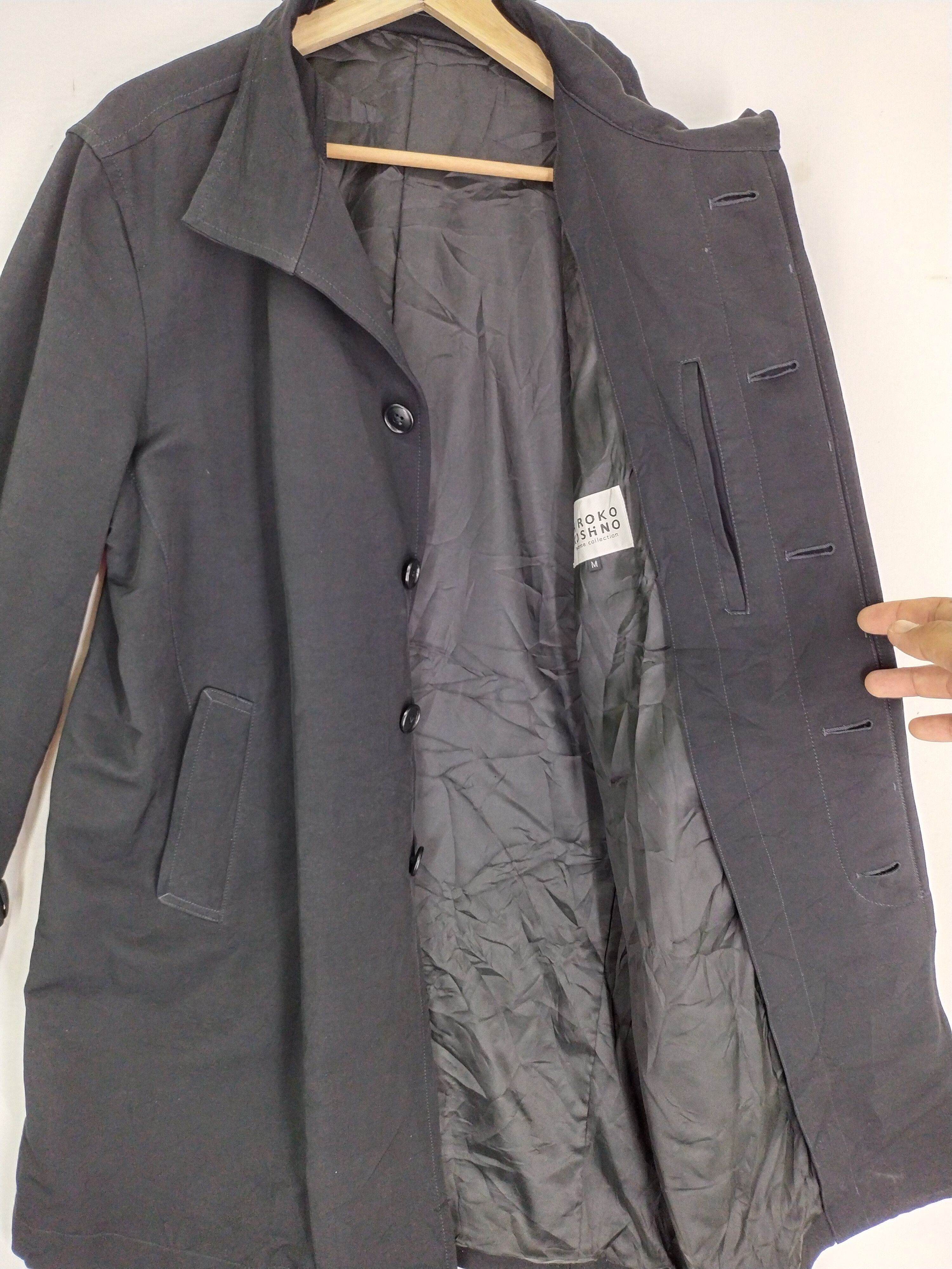 Hiroko Koshino Homme × Japanese Brand VINTAGE TRENCH COAT JACKET Size US M / EU 48-50 / 2 - 2 Thumbnail
