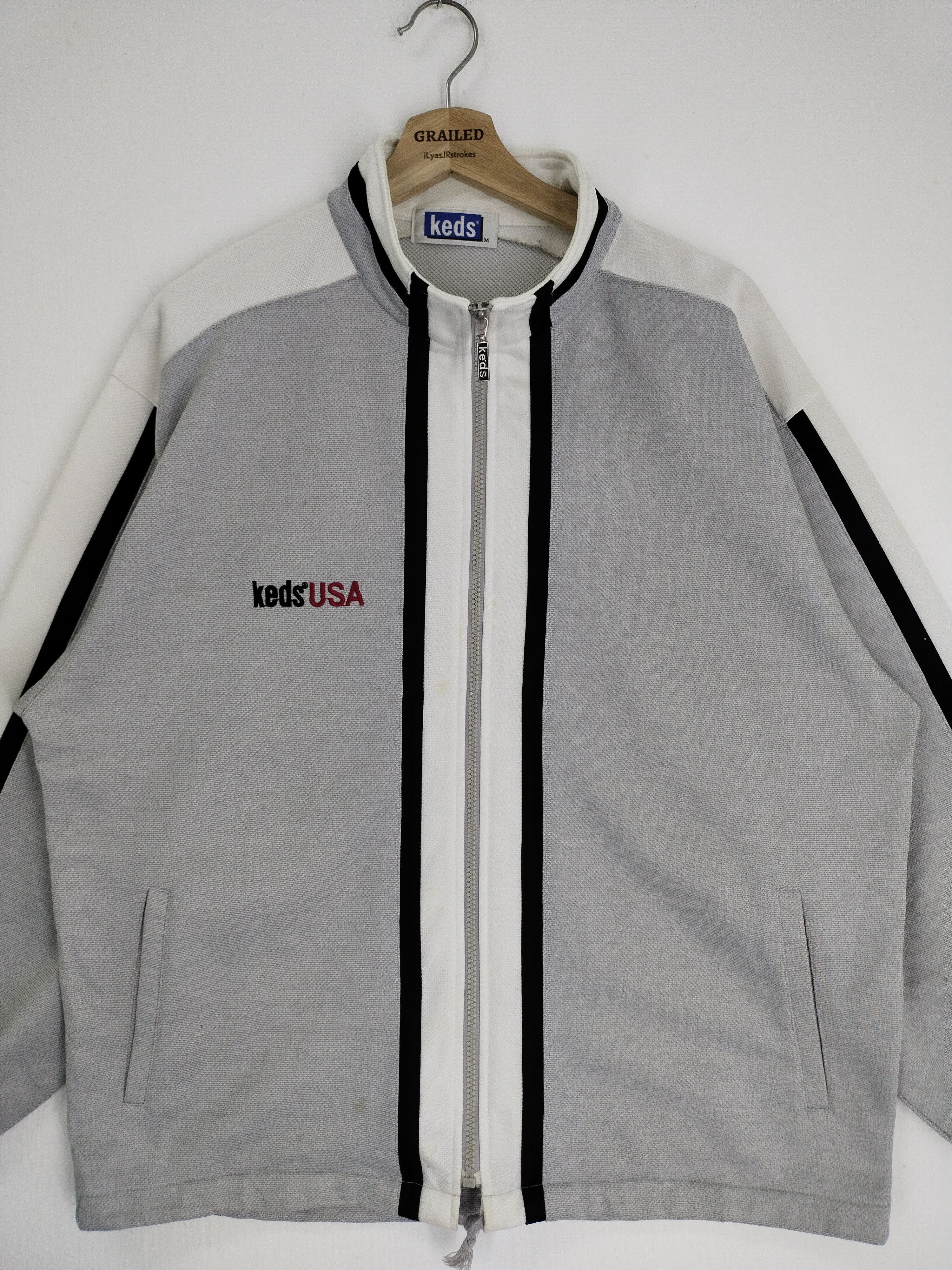 VINTAGE KEDS USA SMALL LOGO SWEATER JACKET