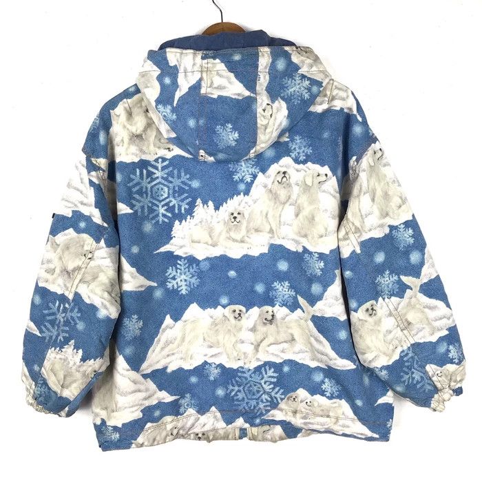 Ellesse Vintage 90s ELLESSE ICE FIELD Italy Husky Dog Blue Jacket Size US L / EU 52-54 / 3 - 6 Thumbnail