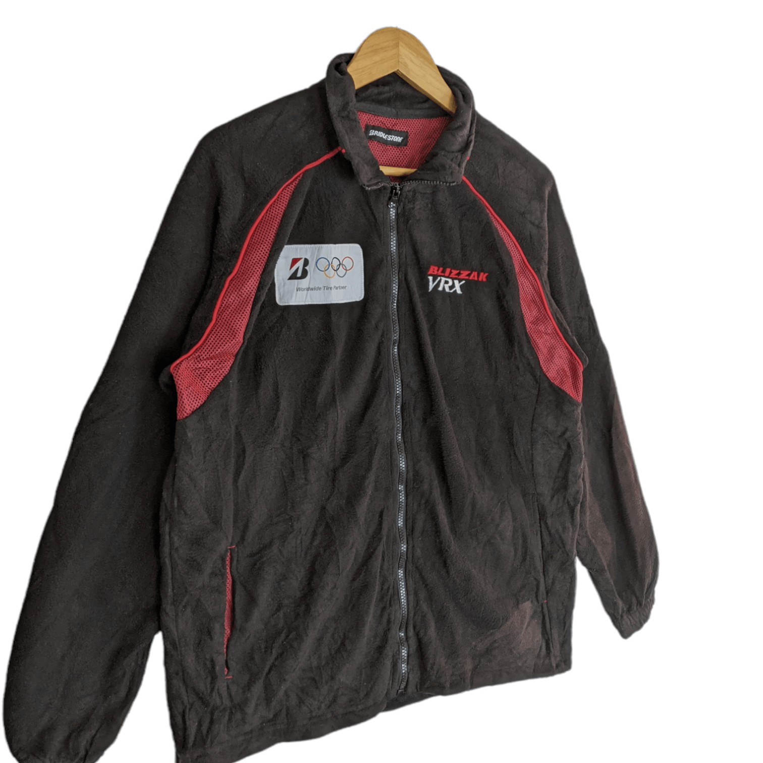 Japanese Brand 90's BRIDGESTONE Fleece Jacket Size US L / EU 52-54 / 3 - 3 Thumbnail