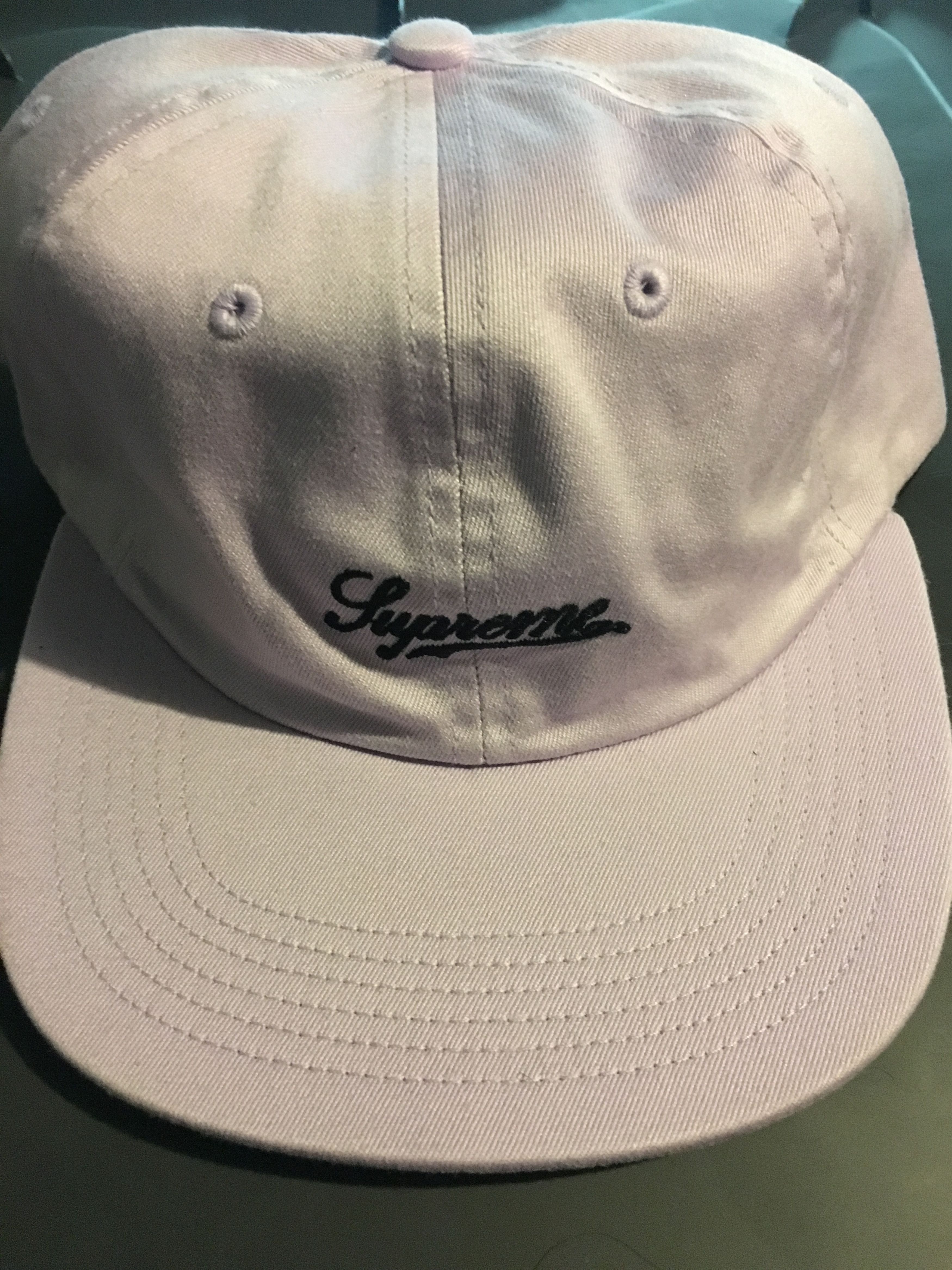 Supreme Supreme Script Logo Fitted 6 Panel Light Purple S Size ONE SIZE - 1 Thumbnail