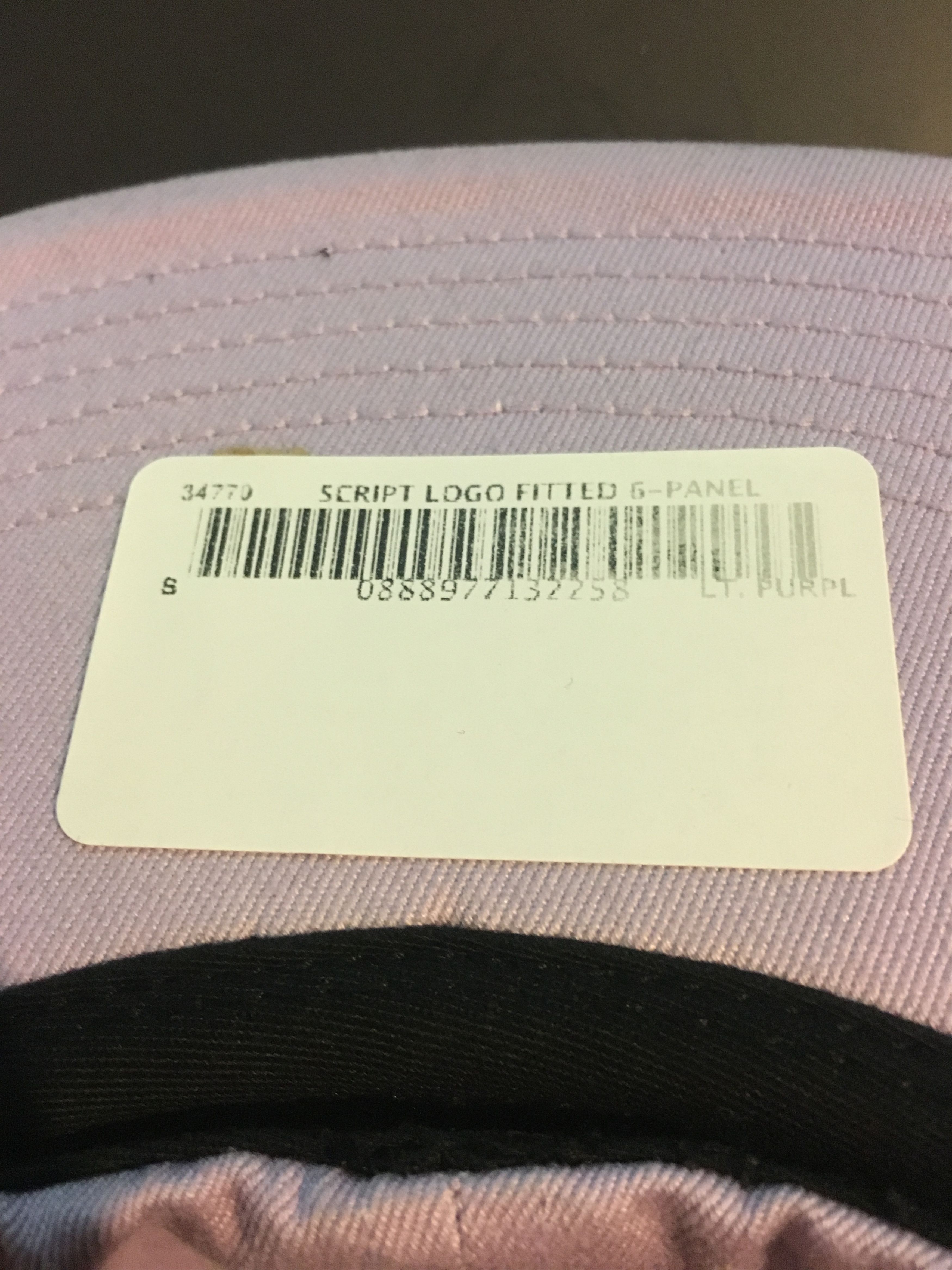 Supreme Supreme Script Logo Fitted 6 Panel Light Purple S Size ONE SIZE - 3 Thumbnail