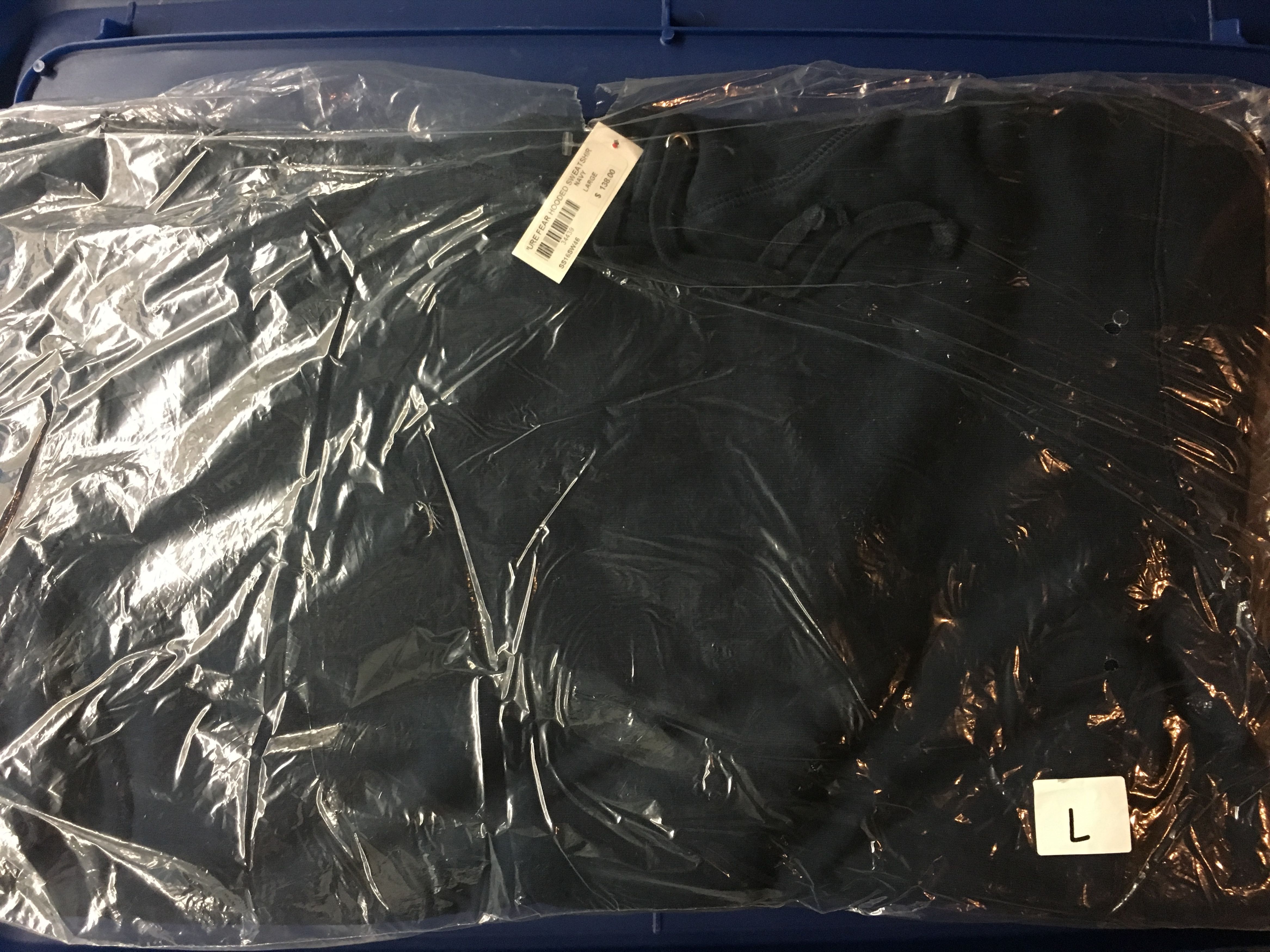 Supreme Supreme Pure Fear Hooded Sweatshirt Navy Large SS16 Size US L / EU 52-54 / 3 - 3 Thumbnail