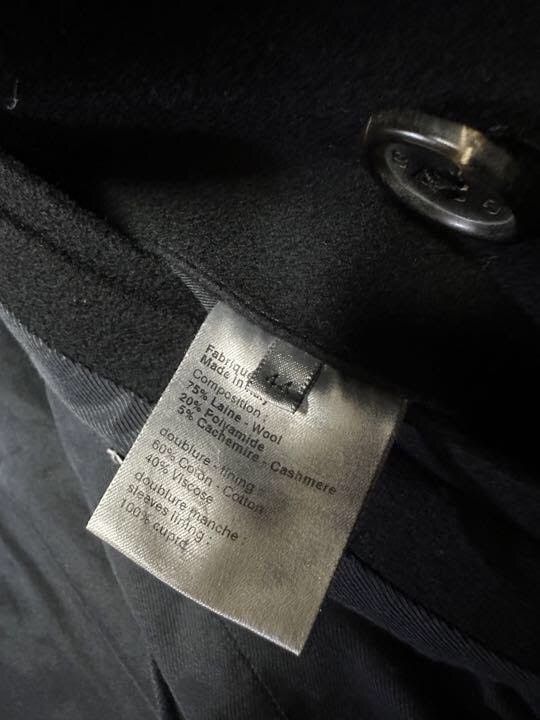 Dior × Hedi Slimane 2006AW Dior Homme Cashmere Wool Pea Coat Size US S / EU 44-46 / 1 - 4 Thumbnail