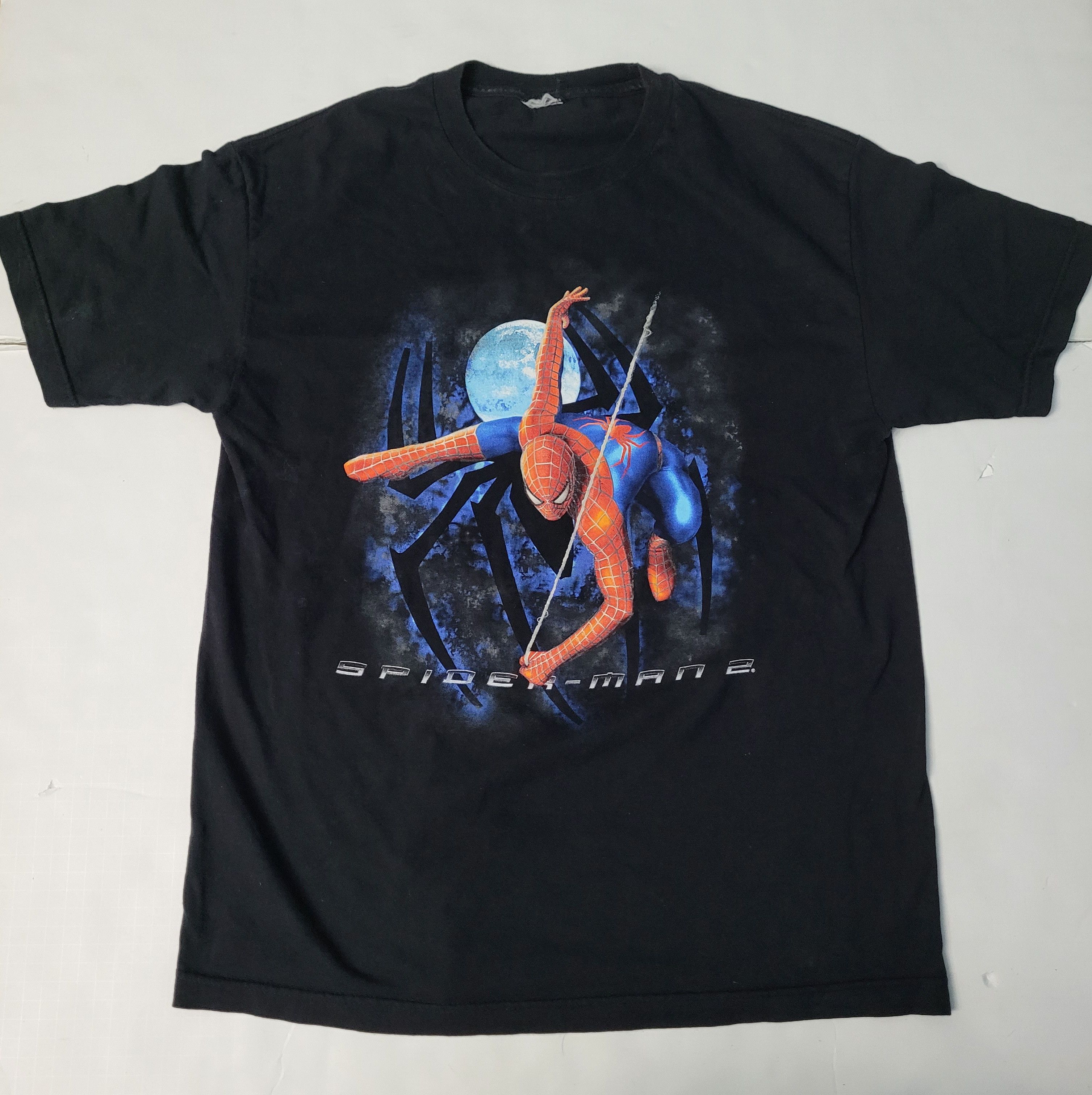 Vintage Vintage Spiderman 2 Movie Promo Marvel Black T-Shirt Venom Size US XL / EU 56 / 4 - 1 Thumbnail